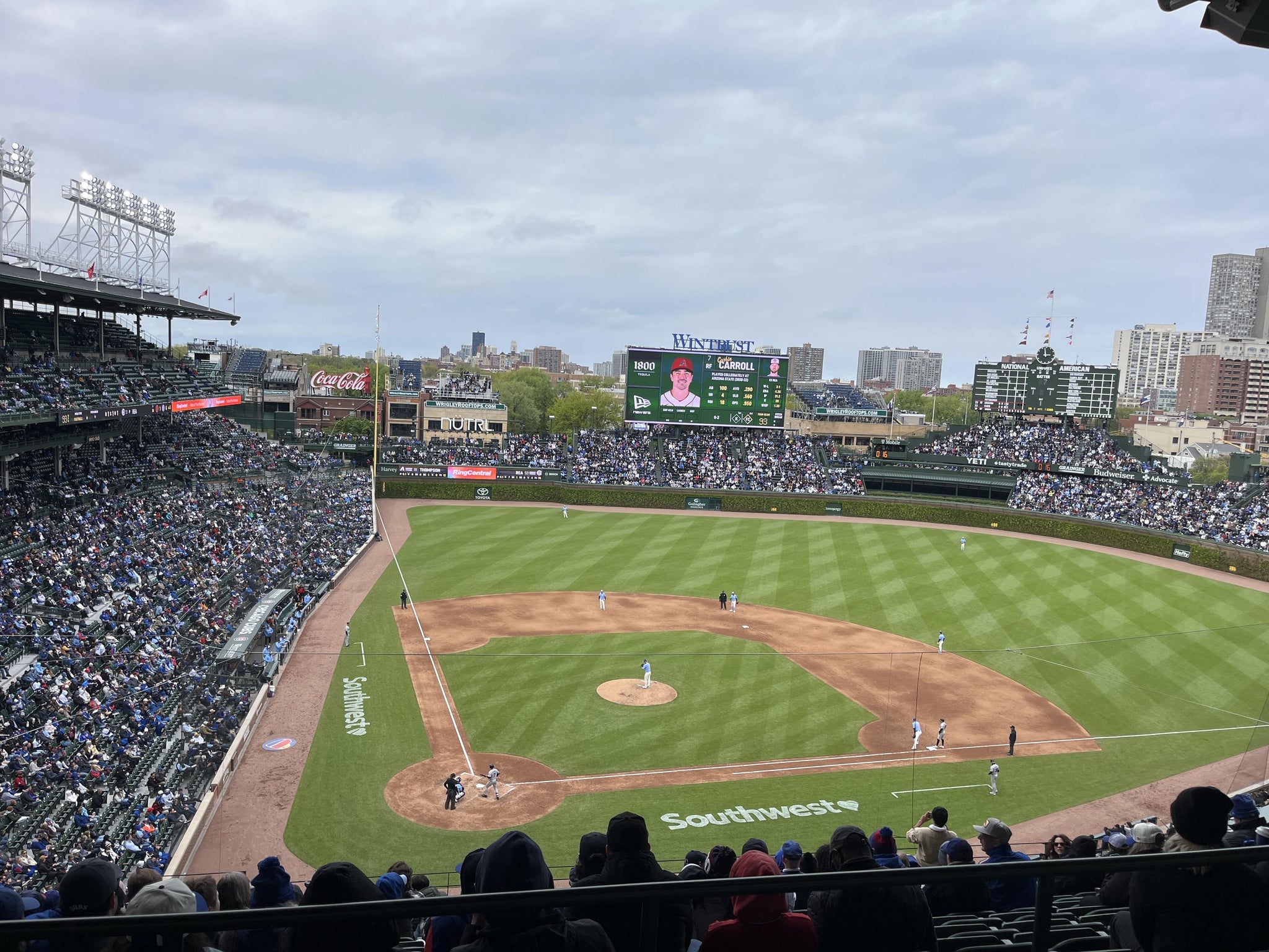 Real Fan View taken from 421 Right at Wrigley Field by Anonymous User