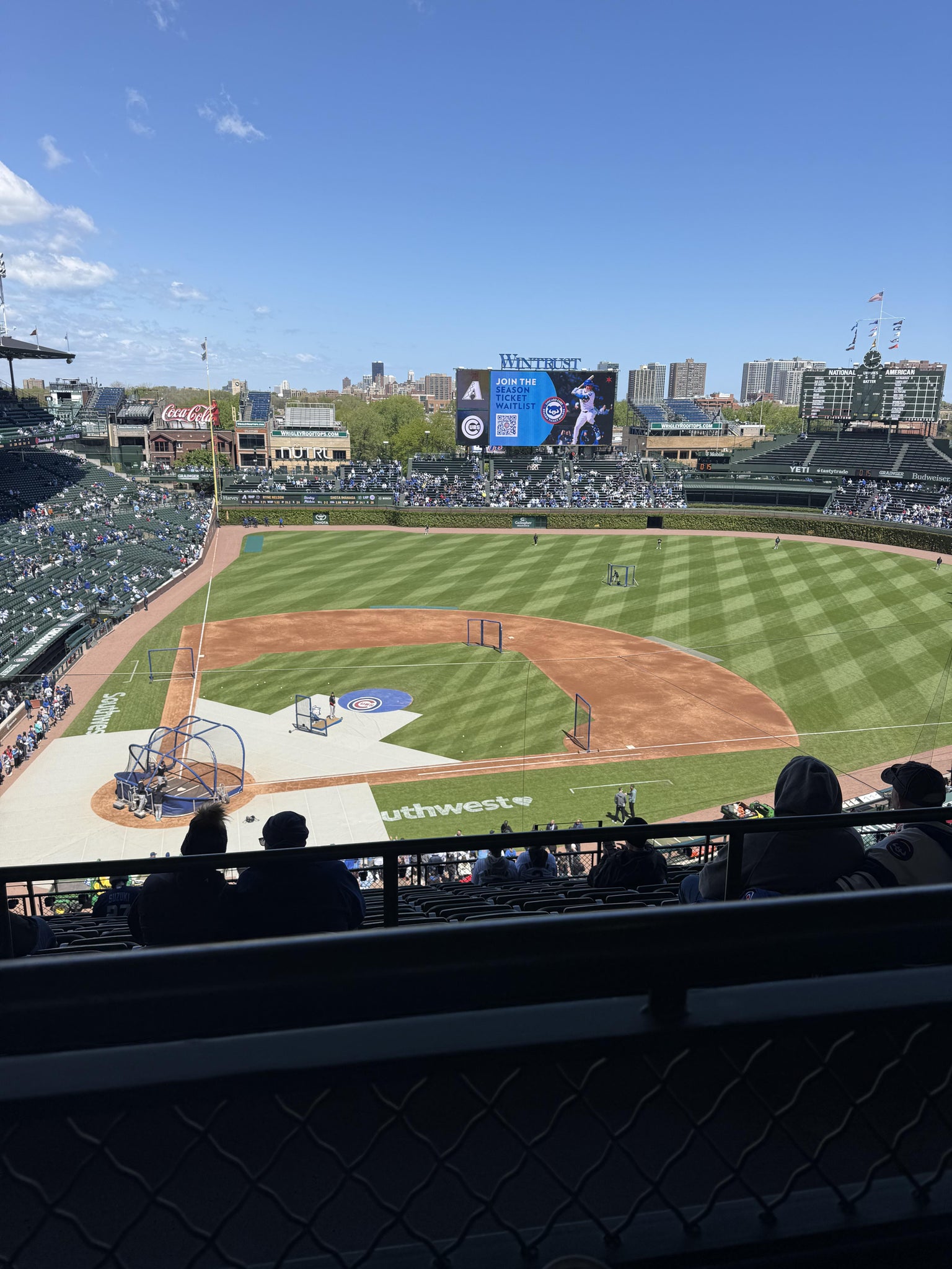 Real Fan View taken from 422 Right at Wrigley Field by Layla S