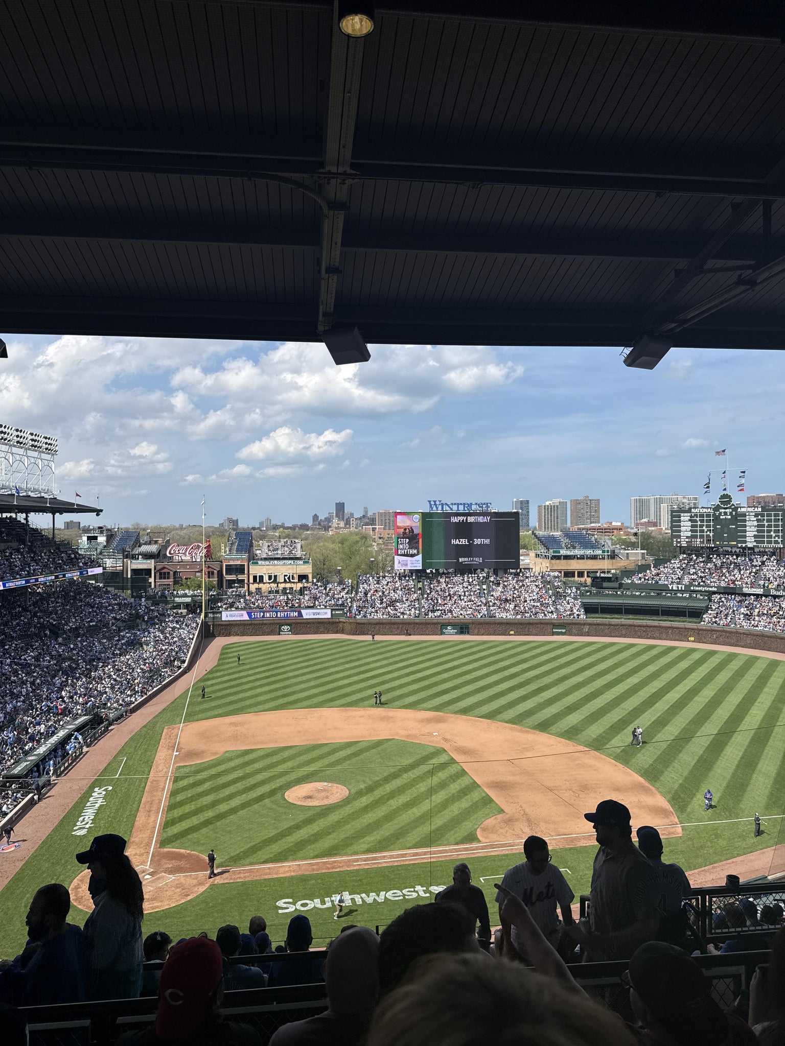 Real Fan View taken from 422 Right at Wrigley Field by Carlos A