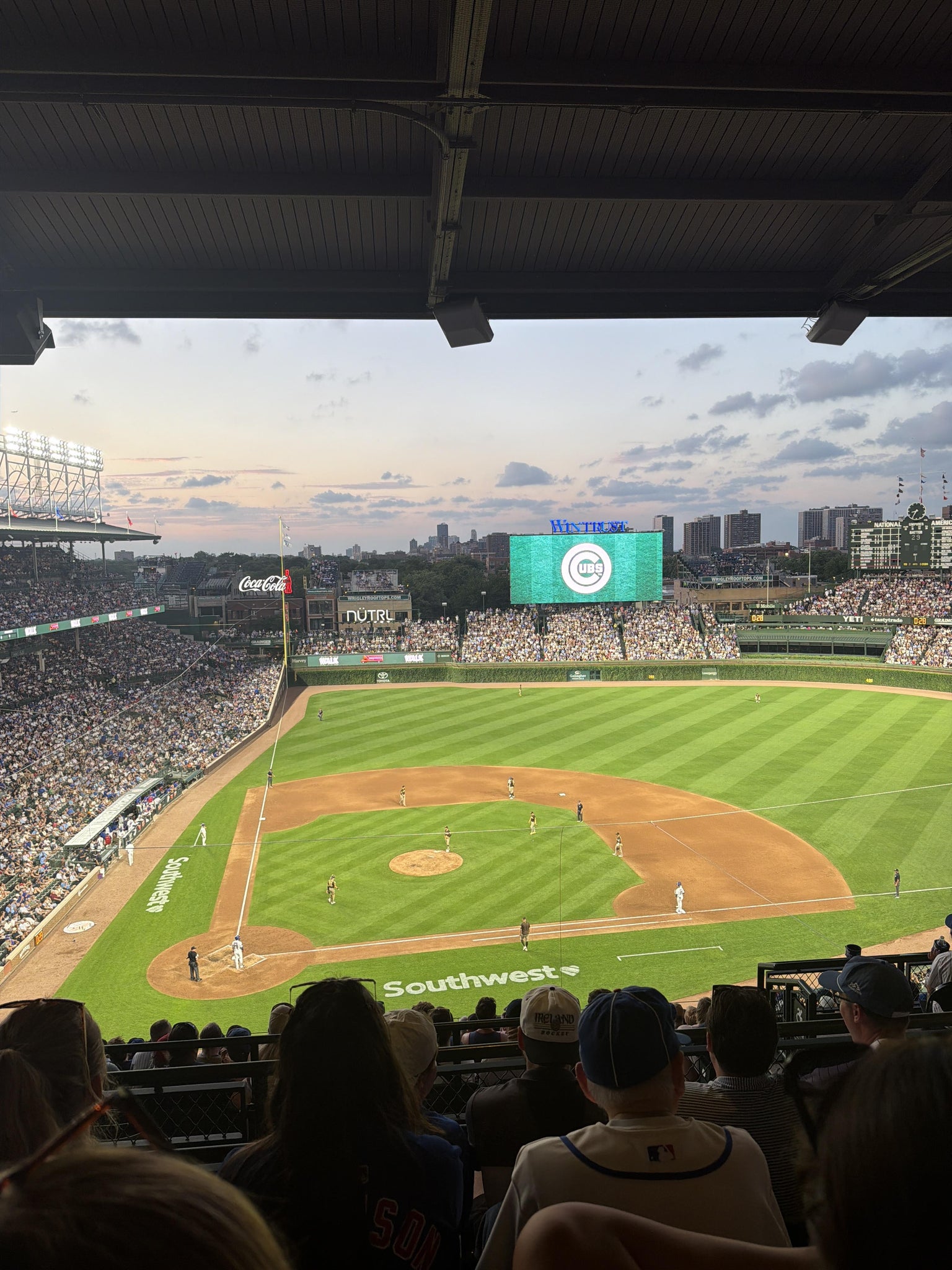 Real Fan View taken from 422 Right at Wrigley Field by Carolyn J