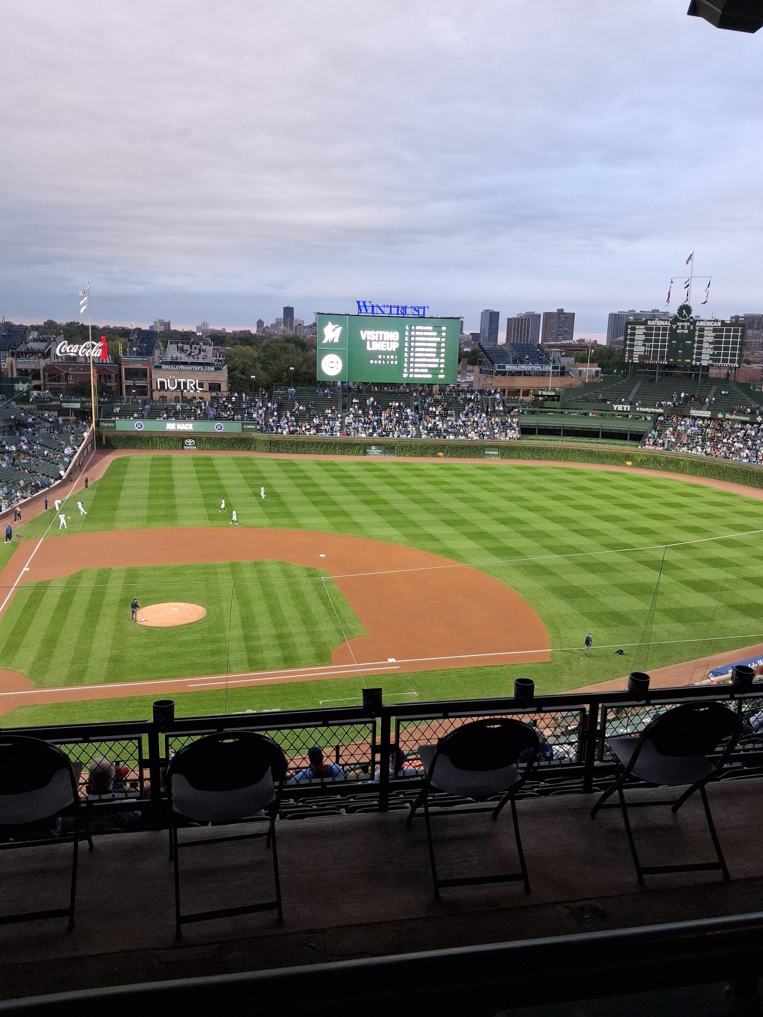 Vue réelle des fans prise de la 423 Right au site Wrigley Field par Timothy R