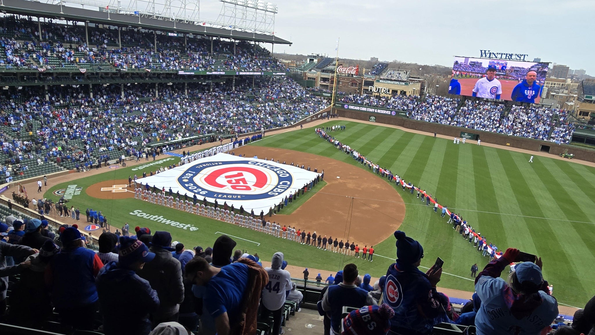 Real Fan View taken from 426 Right at Wrigley Field by Reed S