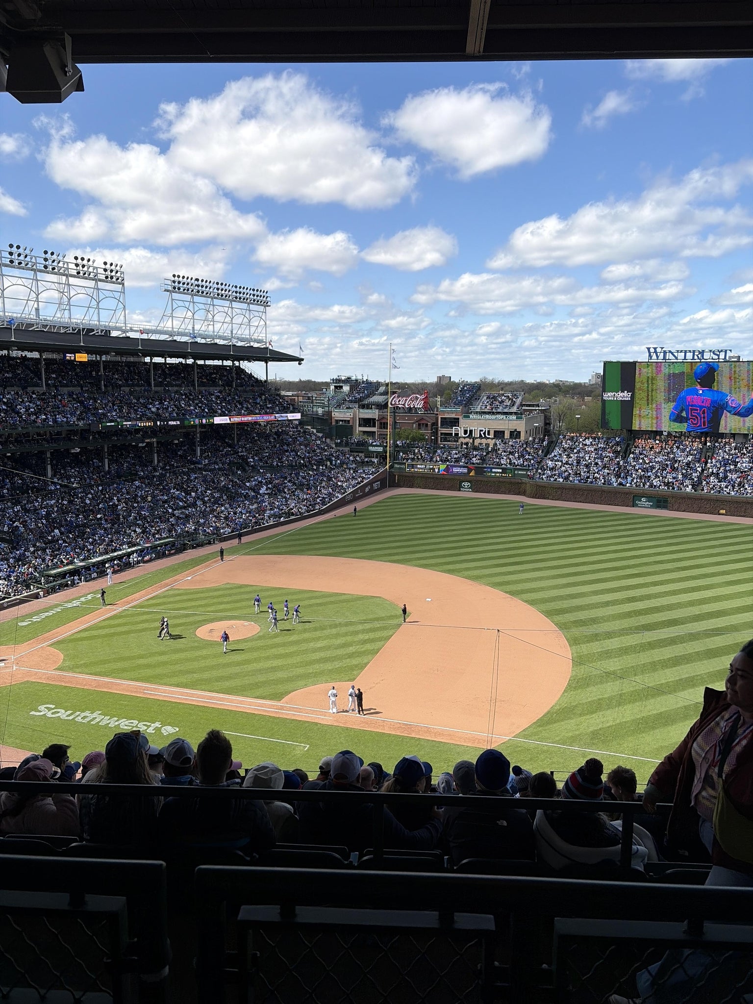 Real Fan View taken from 426 Right at Wrigley Field by Jackson K