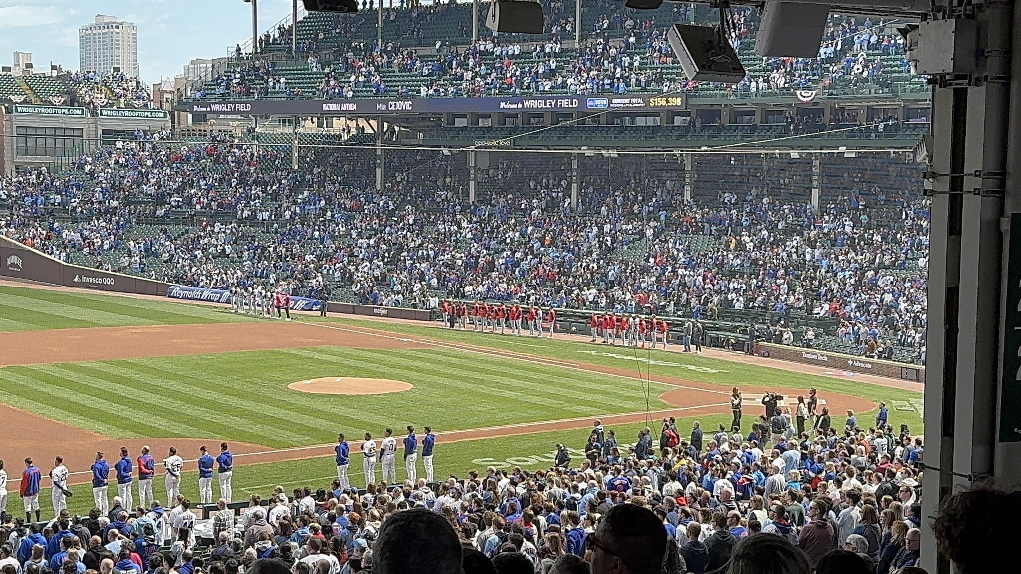 Real Fan View taken from 426 Right at Wrigley Field by David R