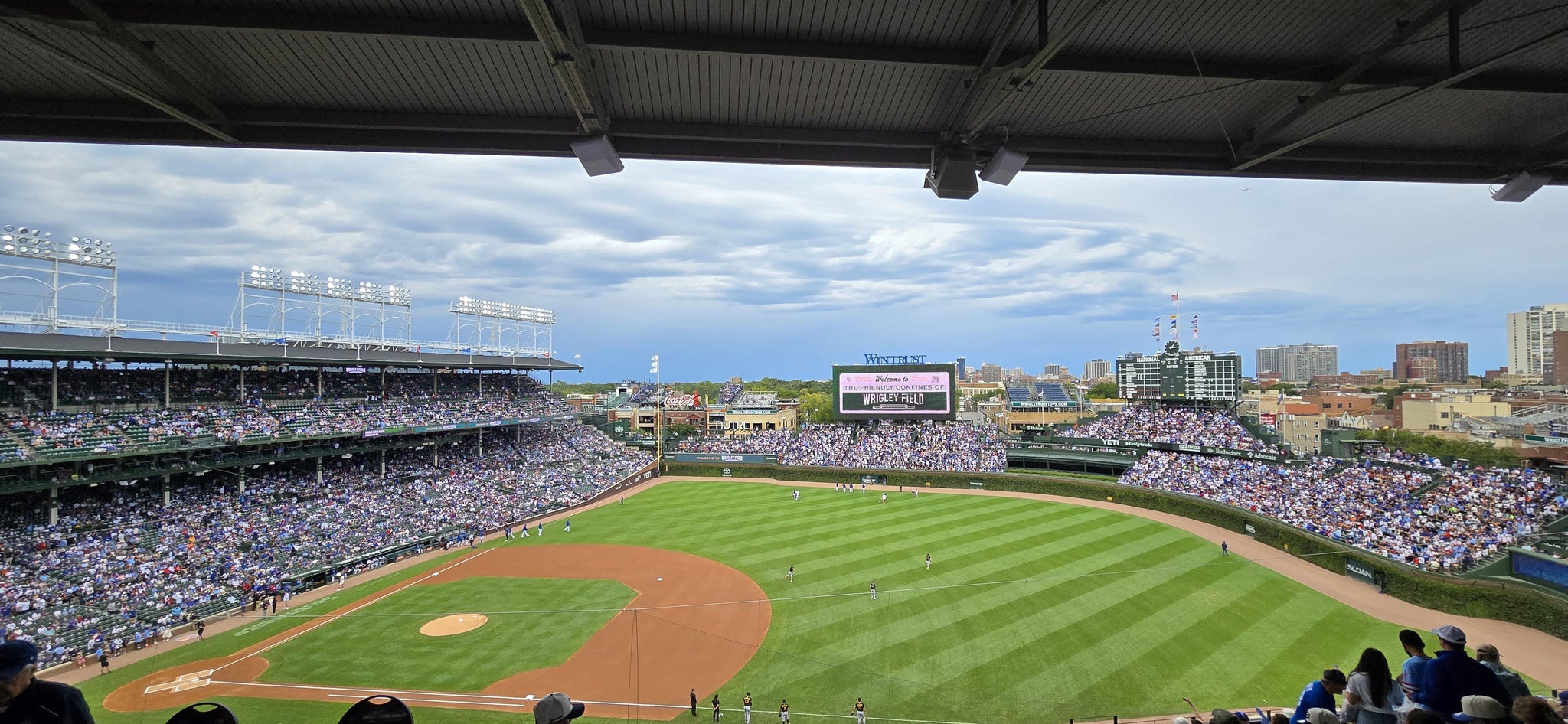 Real Fan View taken from 427 Right at Wrigley Field by Ryan P