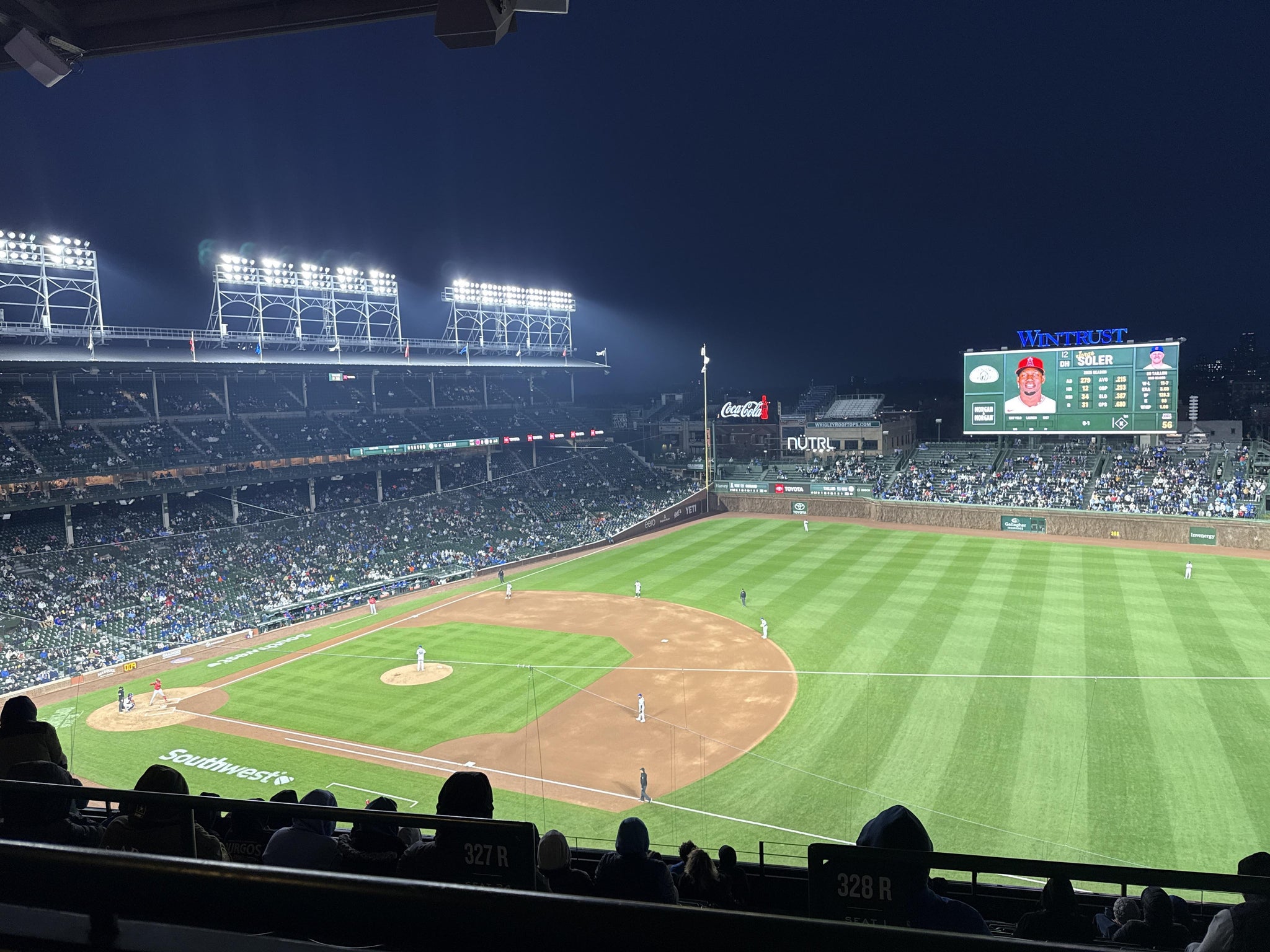 Real Fan View taken from 427 Right at Wrigley Field by Jailene C