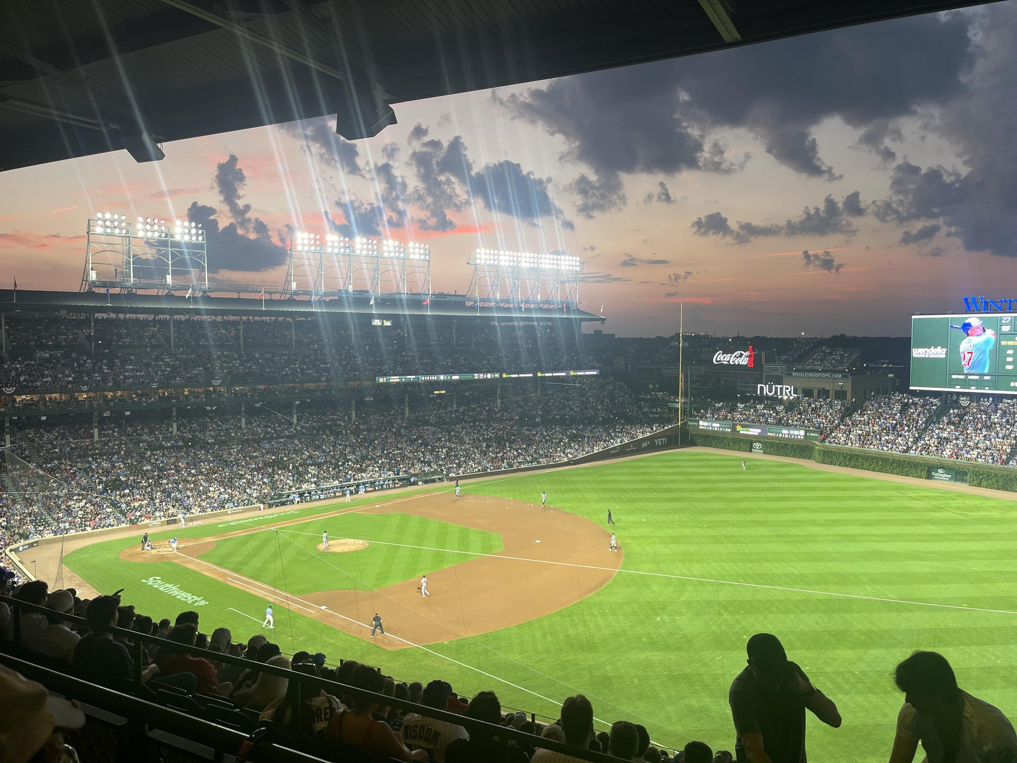 Real Fan View taken from 429 Right at Wrigley Field by Mike T