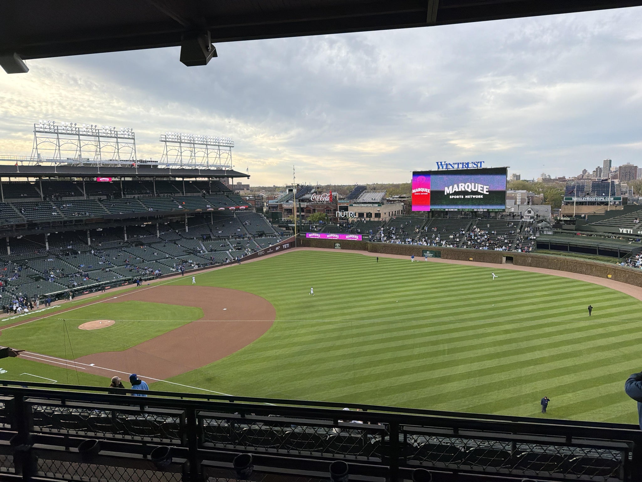 Real Fan View taken from 429 Right at Wrigley Field by John B