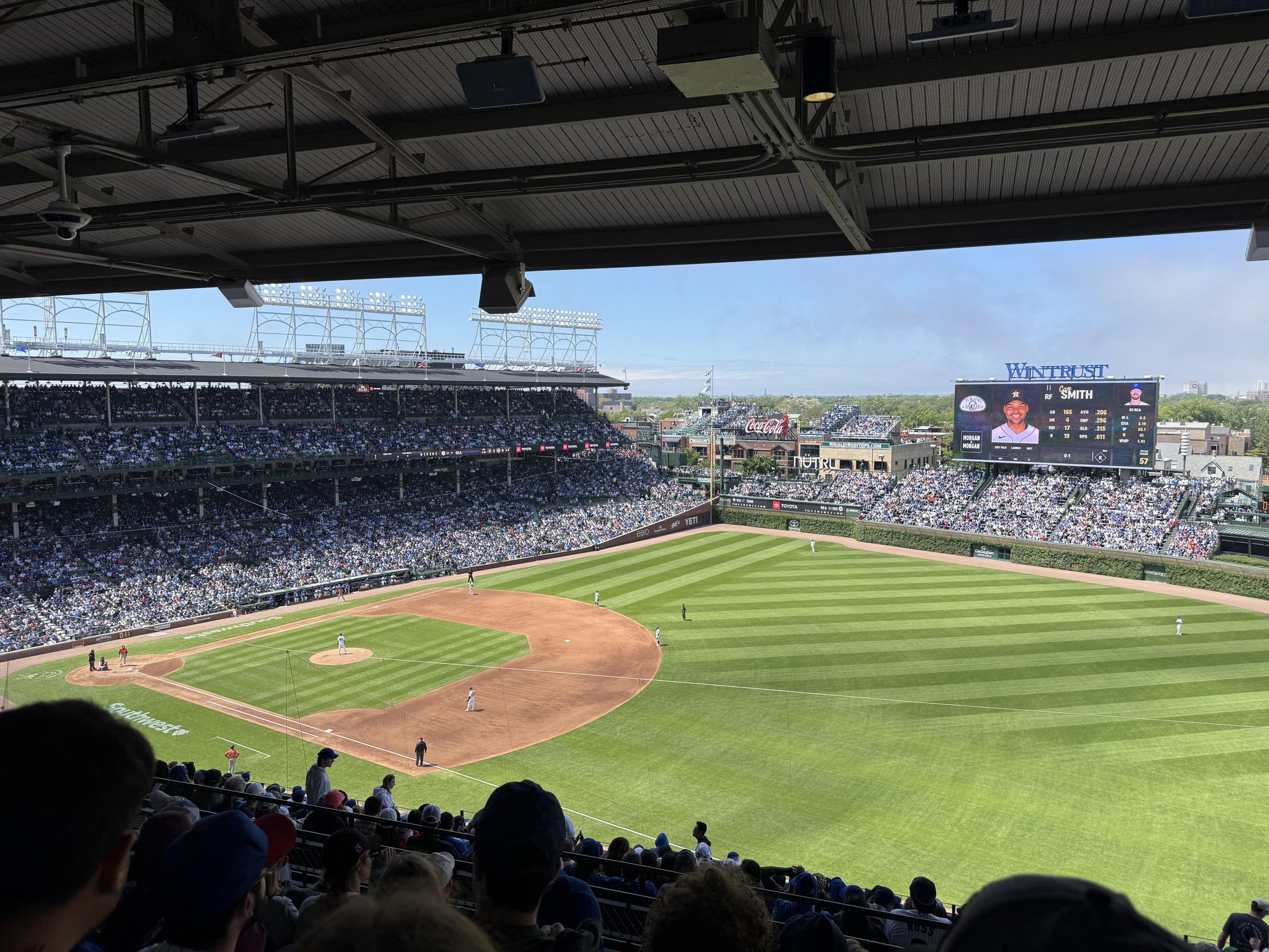 Real Fan View taken from 429 Right at Wrigley Field by Connor T