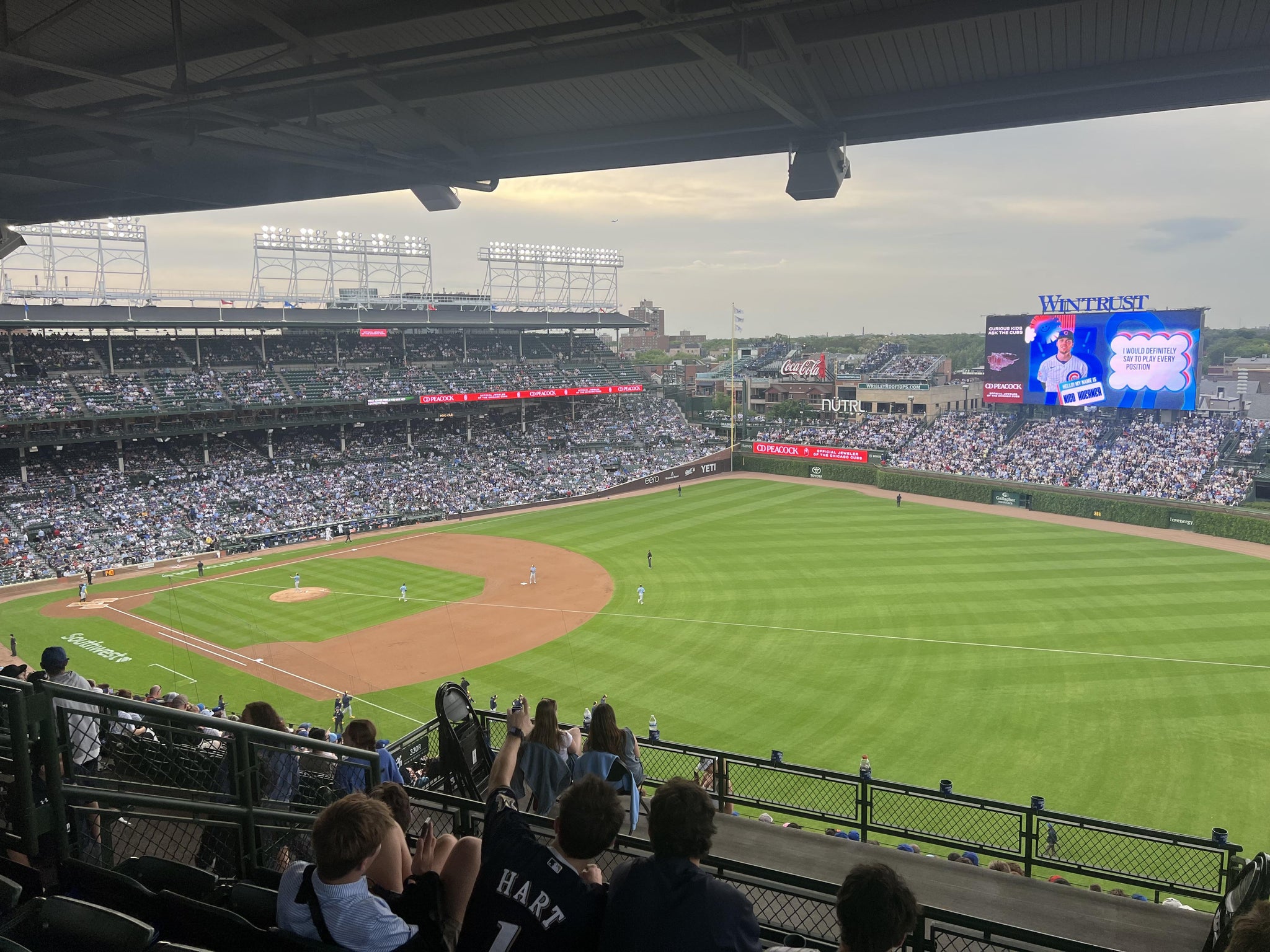 Real Fan View taken from 430 Right at Wrigley Field by Anonymous User