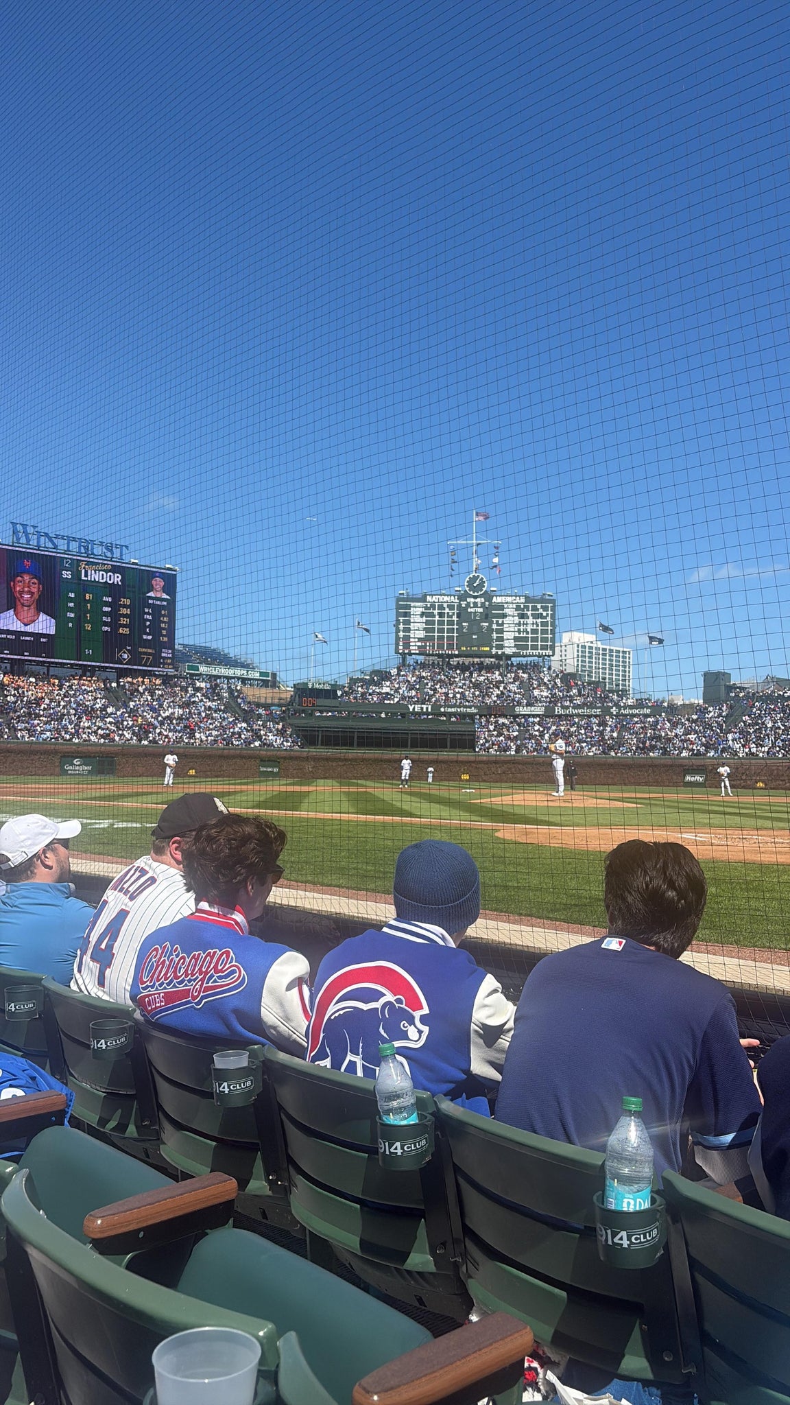 Real Fan View taken from Section A 15 at Wrigley Field by Alan N