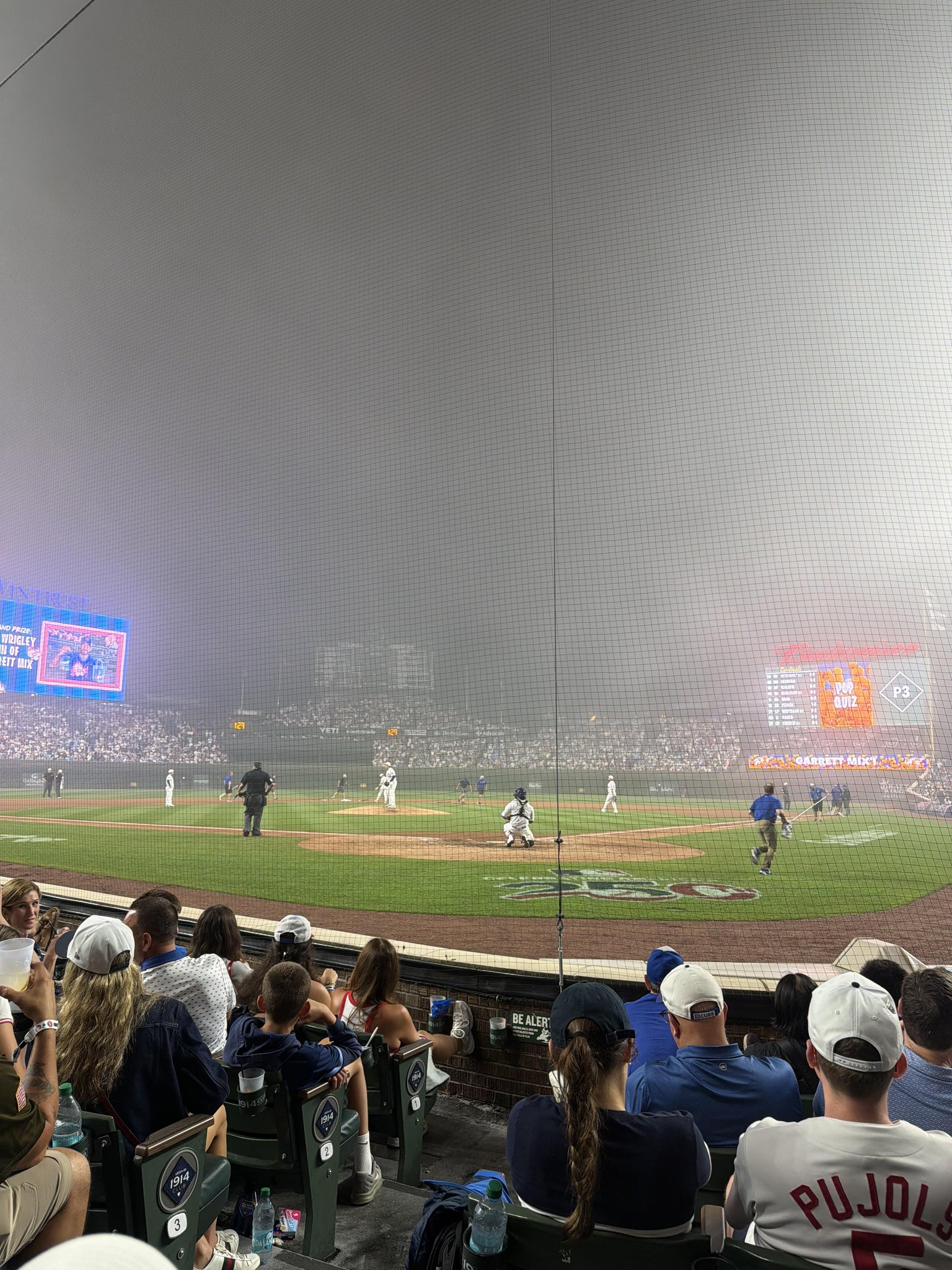 Real Fan View taken from Section A 18 at Wrigley Field by Jacob W