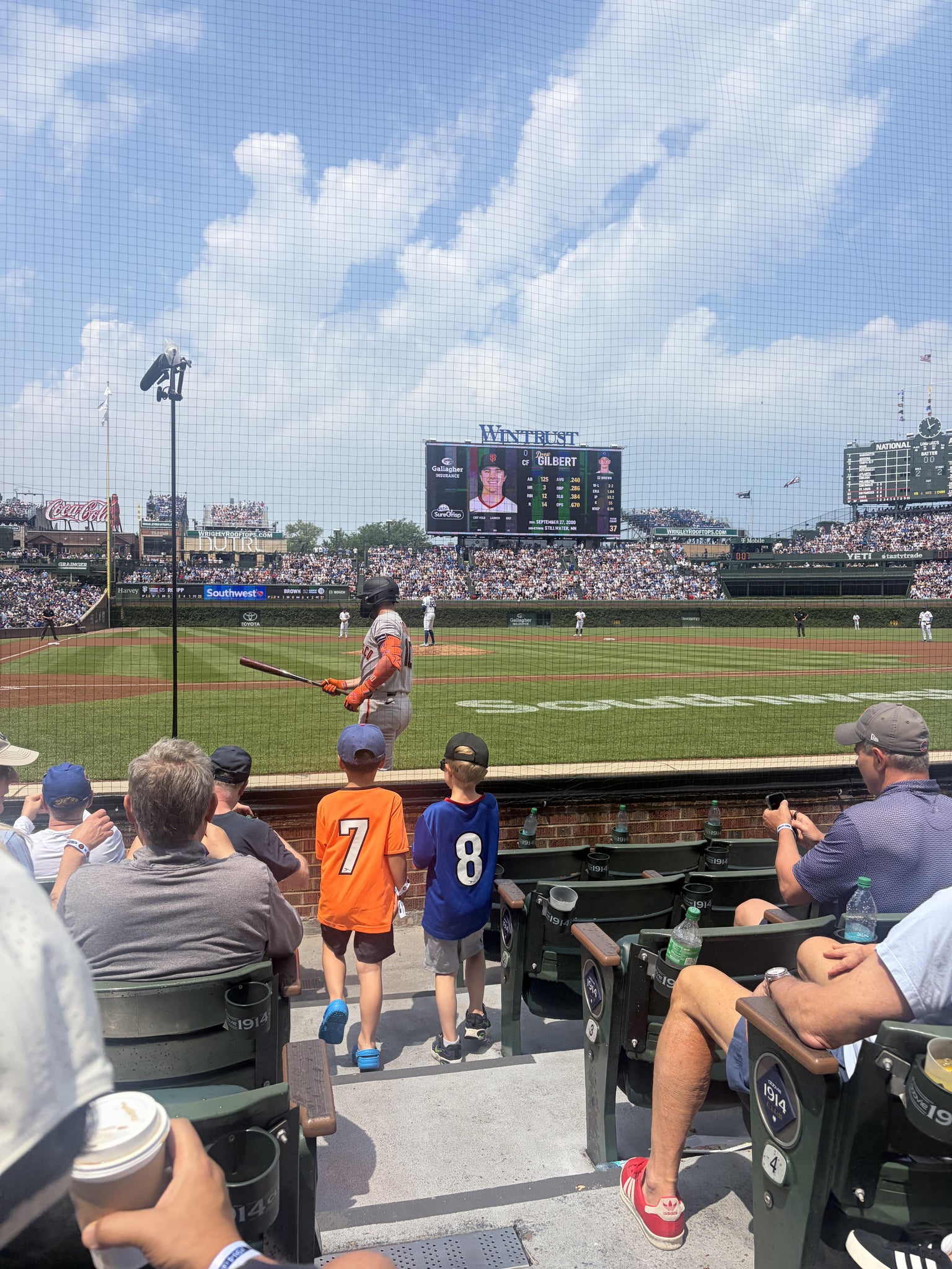Real Fan View taken from Section A 21 at Wrigley Field by Stanley C