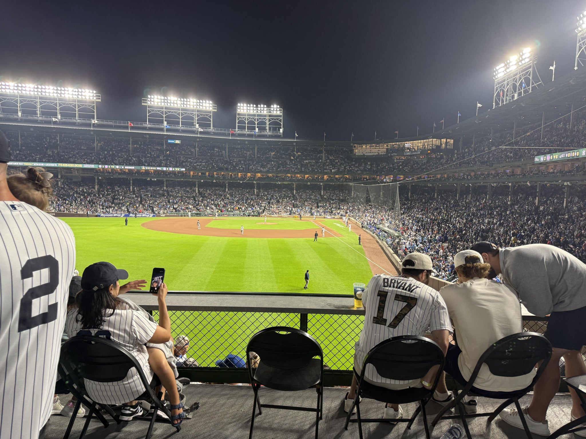 Real Fan View taken from Blchada at Wrigley Field by Bradford R
