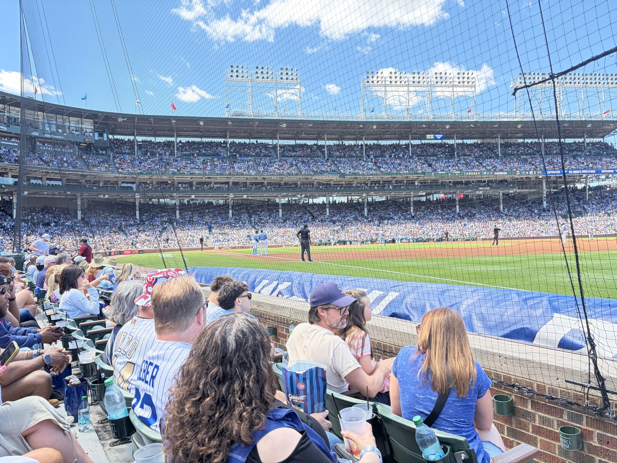 Real Fan View taken from Bullpen Box 30 at Wrigley Field by Barry F