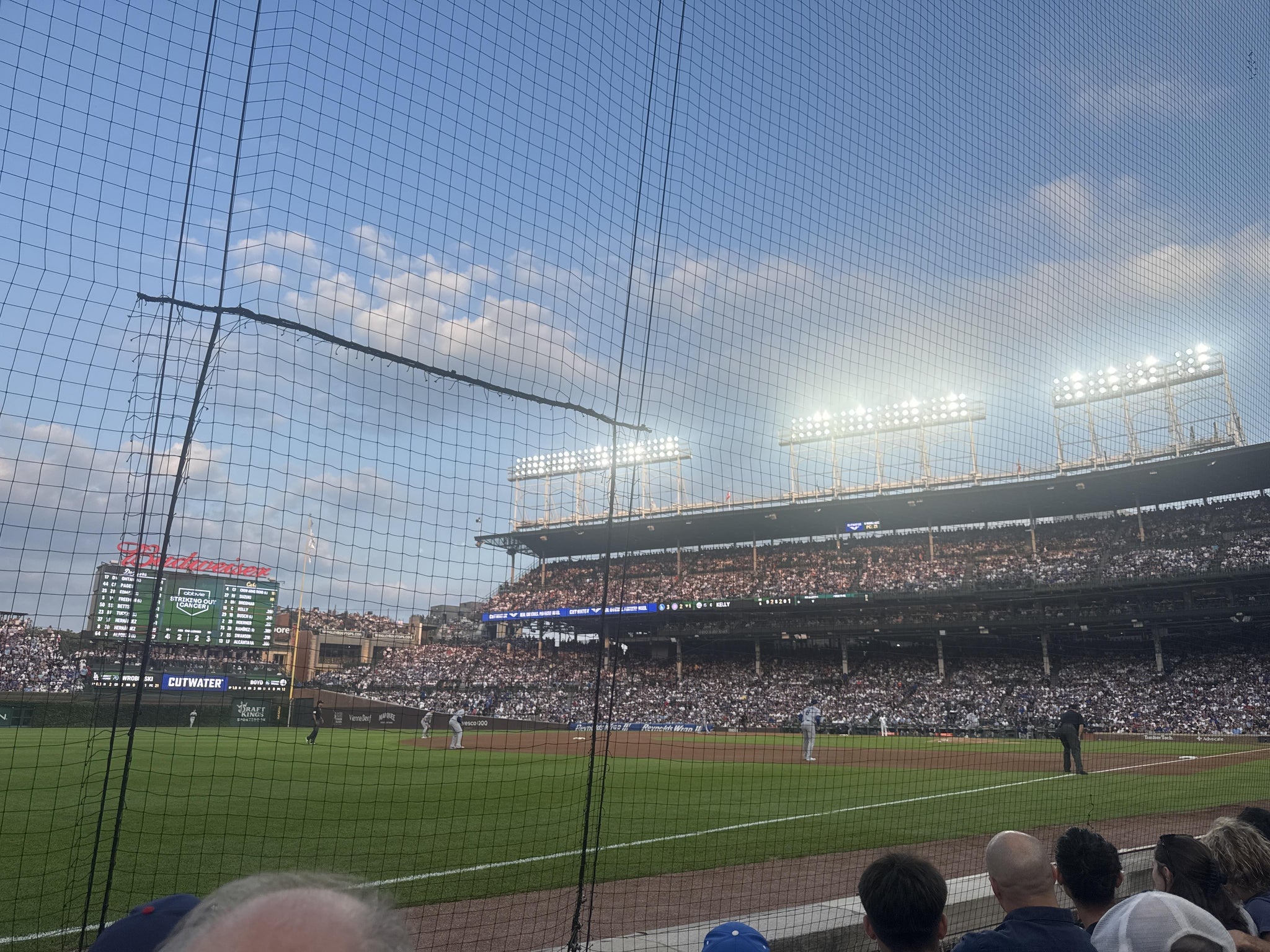 Real Fan View taken from Bullpen Box 6 at Wrigley Field by Cliff O