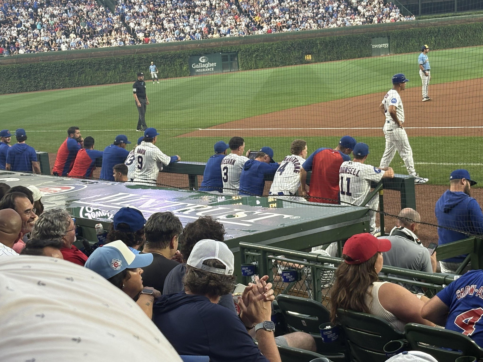 Real Fan View taken from Club Box Home Plate 13 at Wrigley Field by Leana C