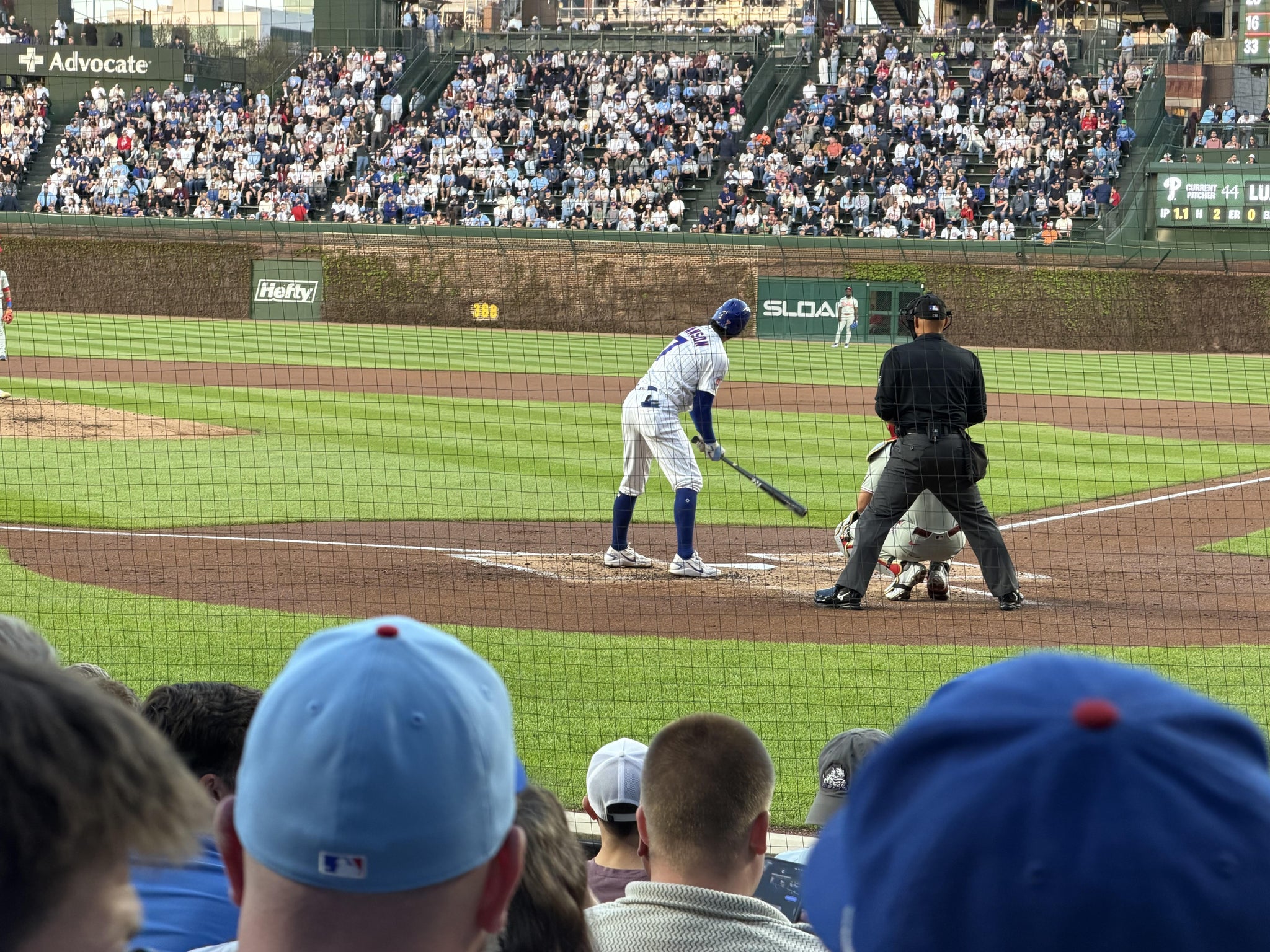 Real Fan View taken from Club Box Home Plate 16 at Wrigley Field by Christopher M