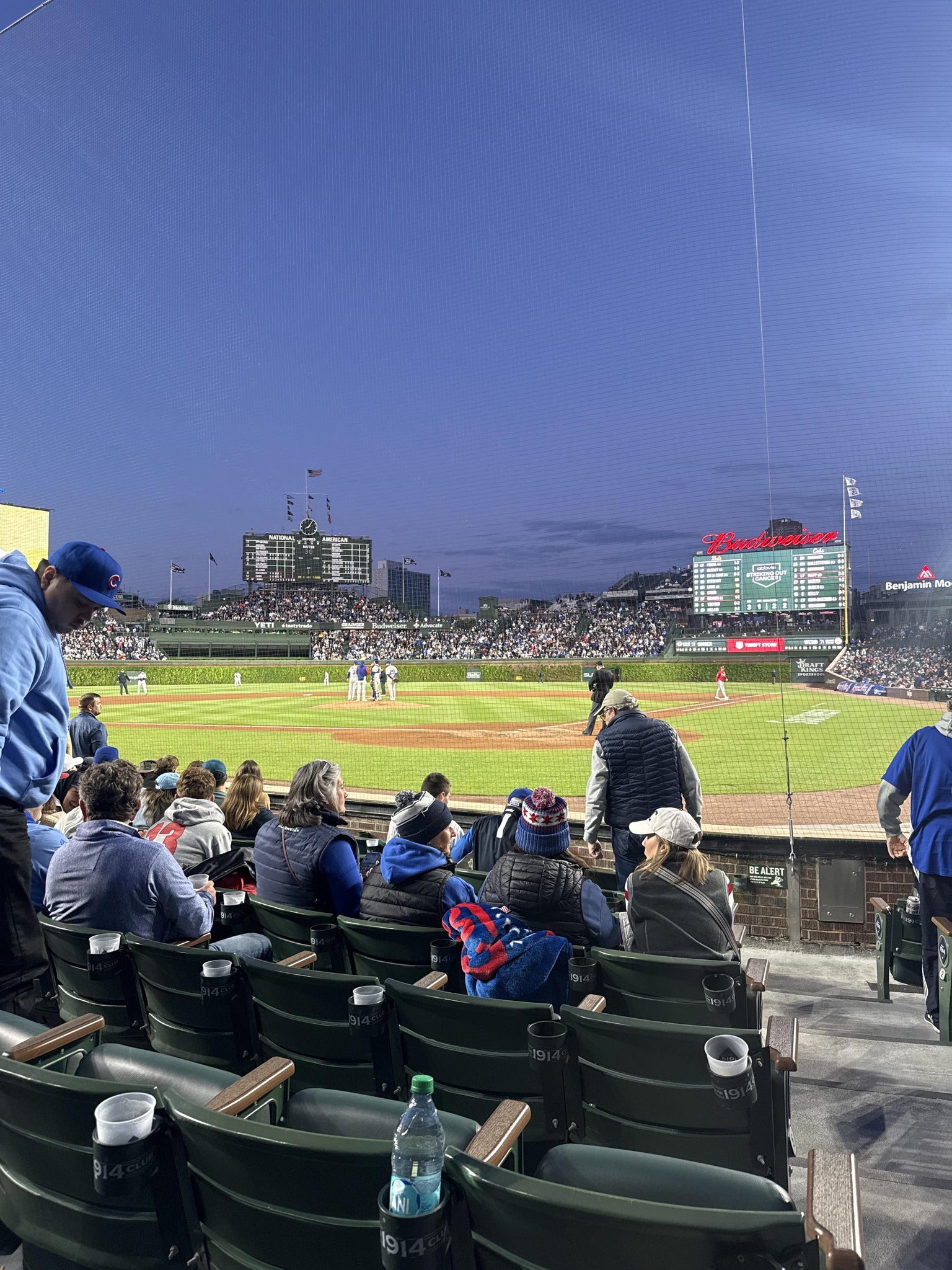 Real Fan View taken from Club Box Home Plate 16 at Wrigley Field by Eric T
