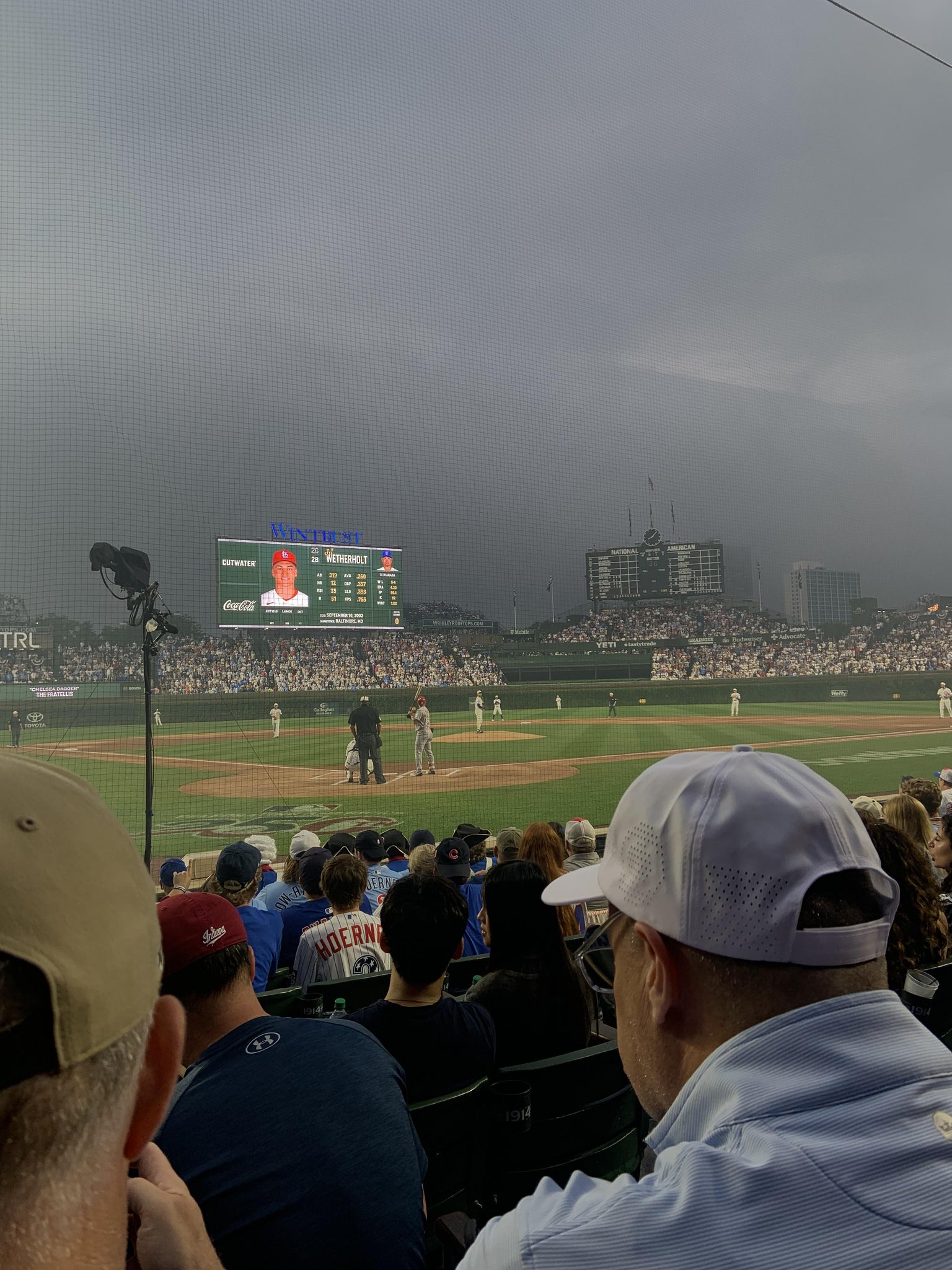 Real Fan View taken from Club Box Home Plate 19 at Wrigley Field by Jordan Y