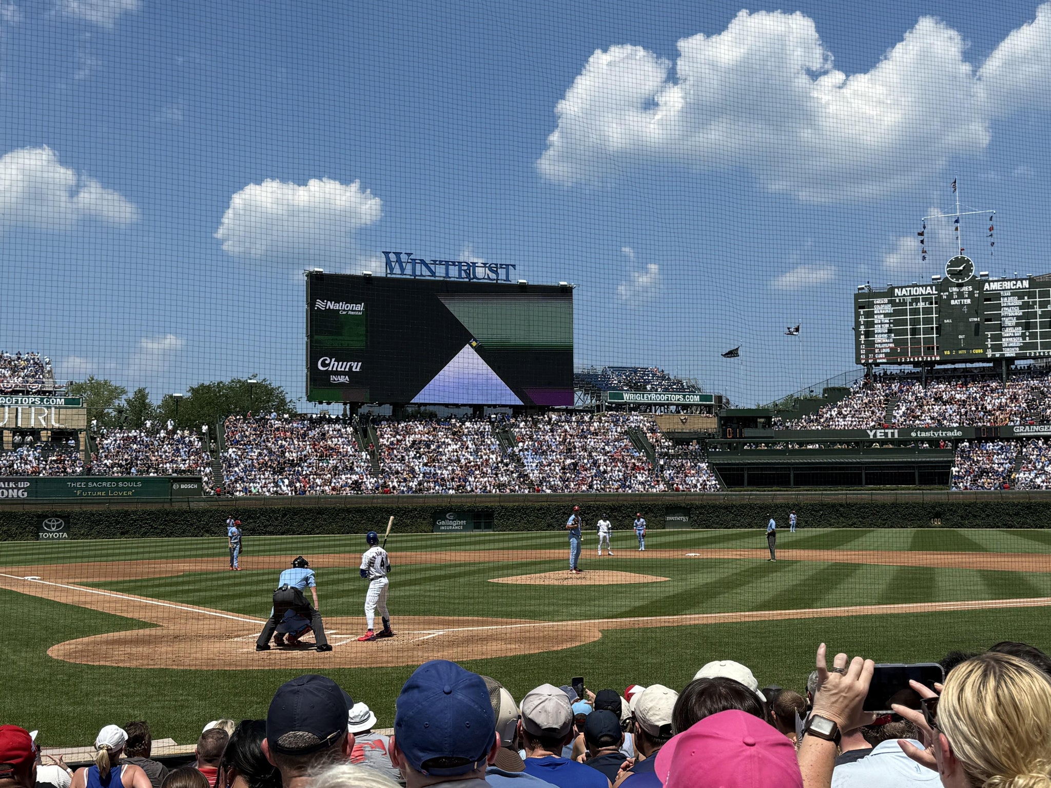 Real Fan View taken from Club Box Home Plate 20 at Wrigley Field by Sameer P