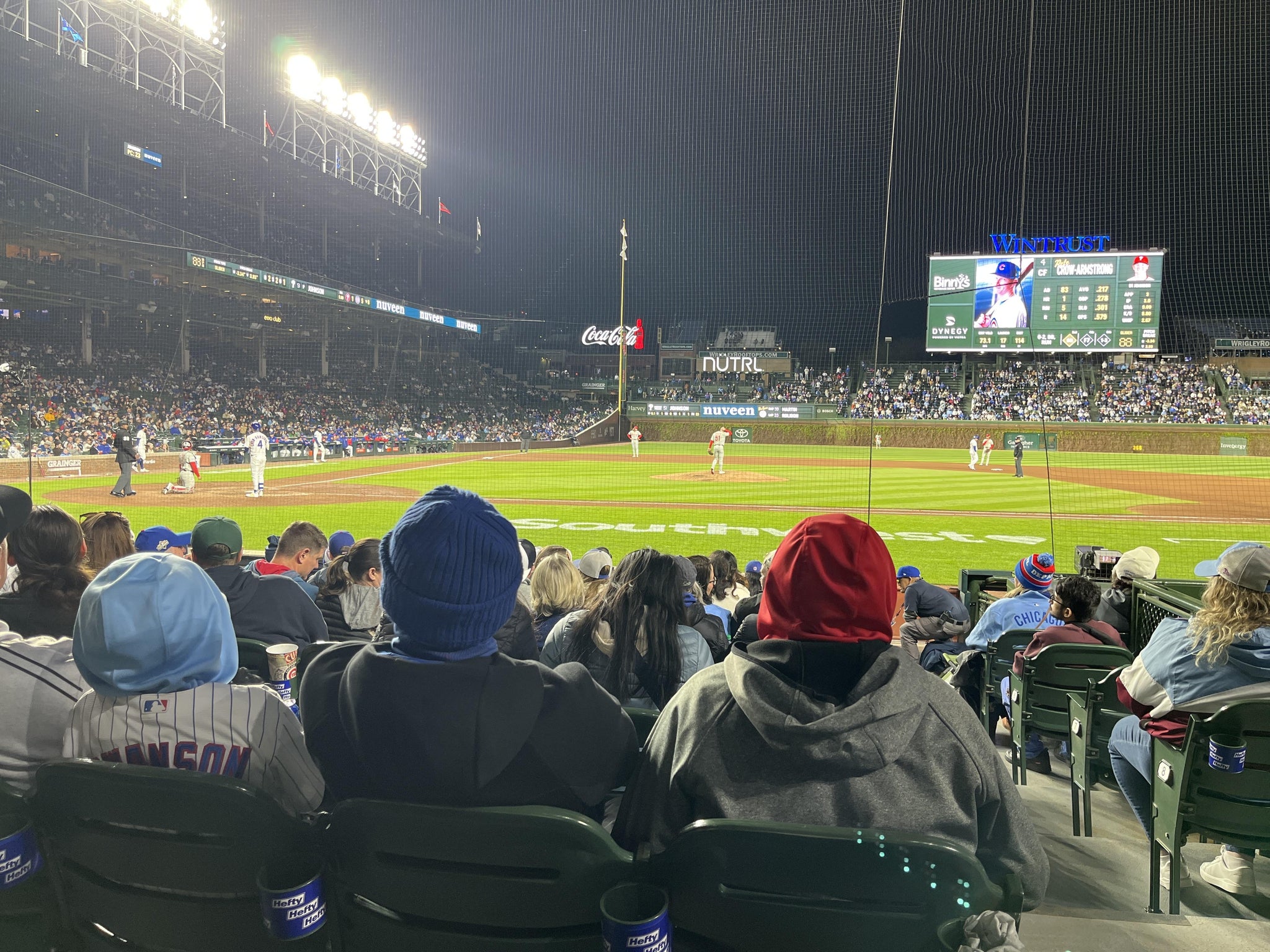 Real Fan View taken from Club Box Home Plate 22 at Wrigley Field by John T