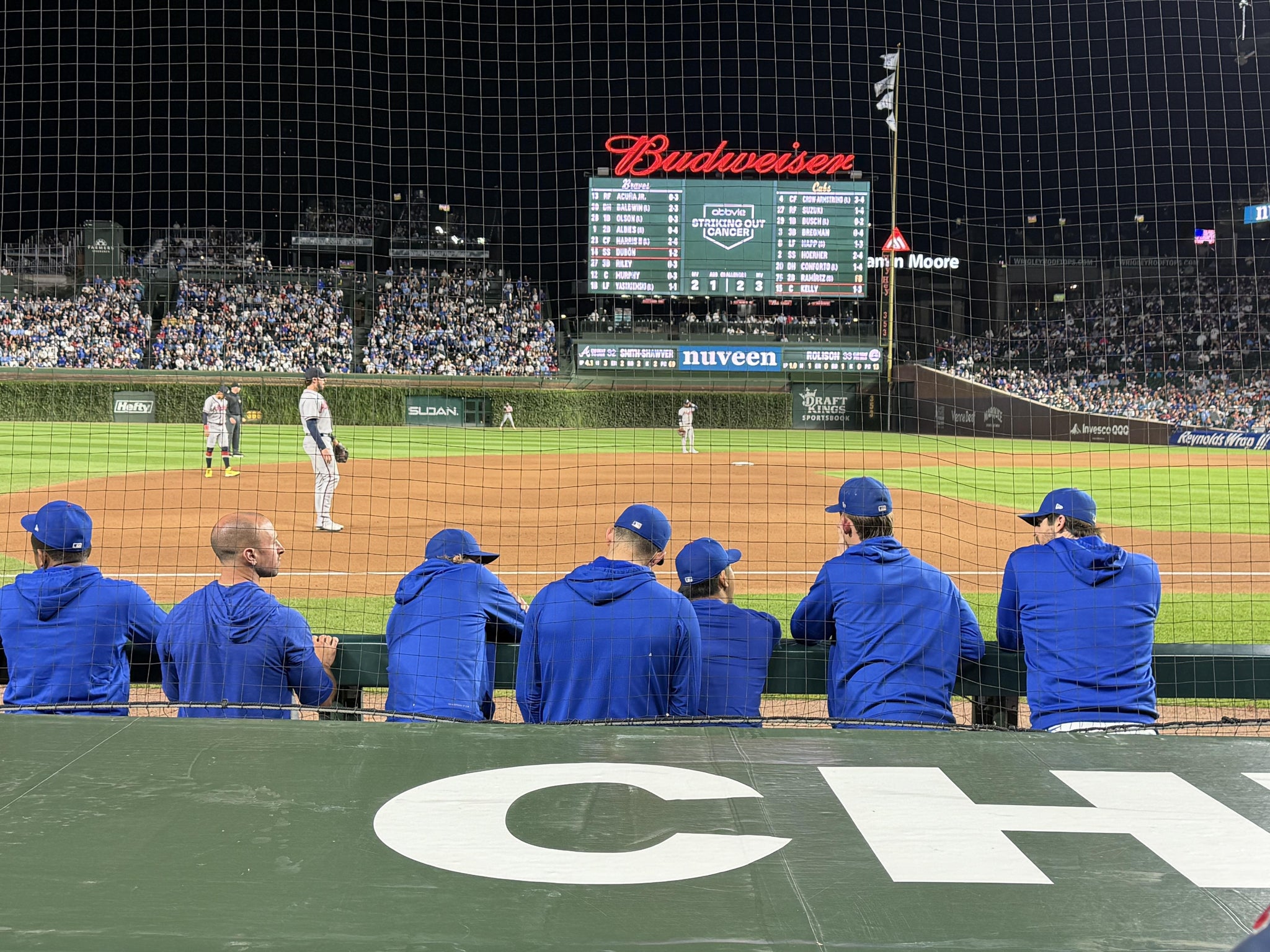Real Fan View taken from Club Box Infield 10 at Wrigley Field by Jada M
