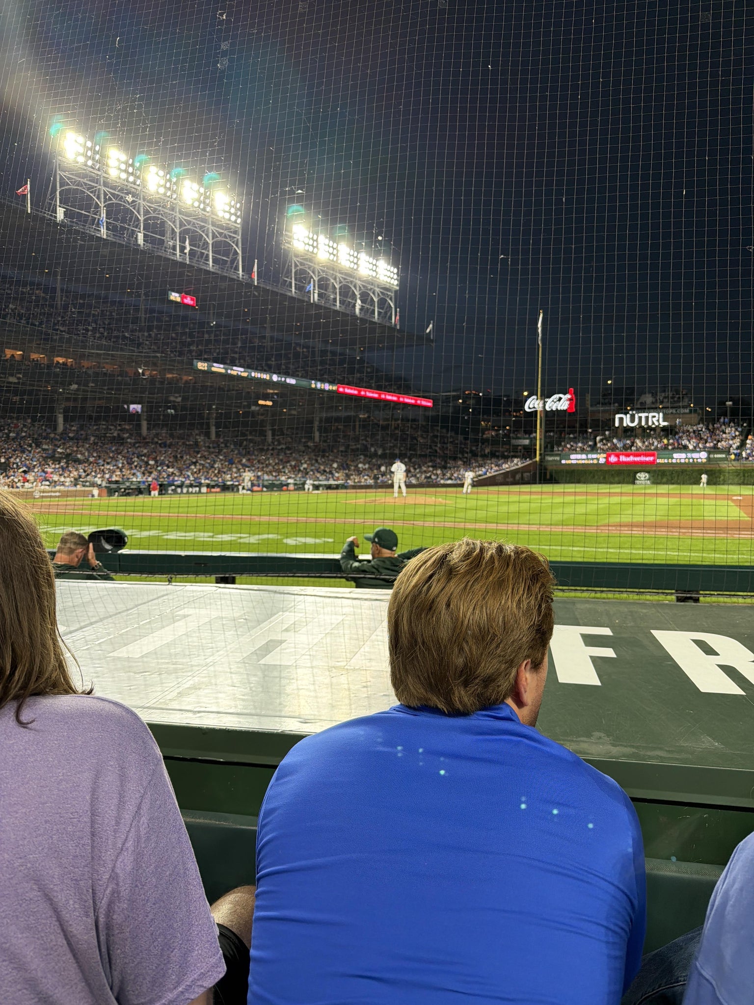 Real Fan View taken from Club Box Infield 24 at Wrigley Field by Sierra L