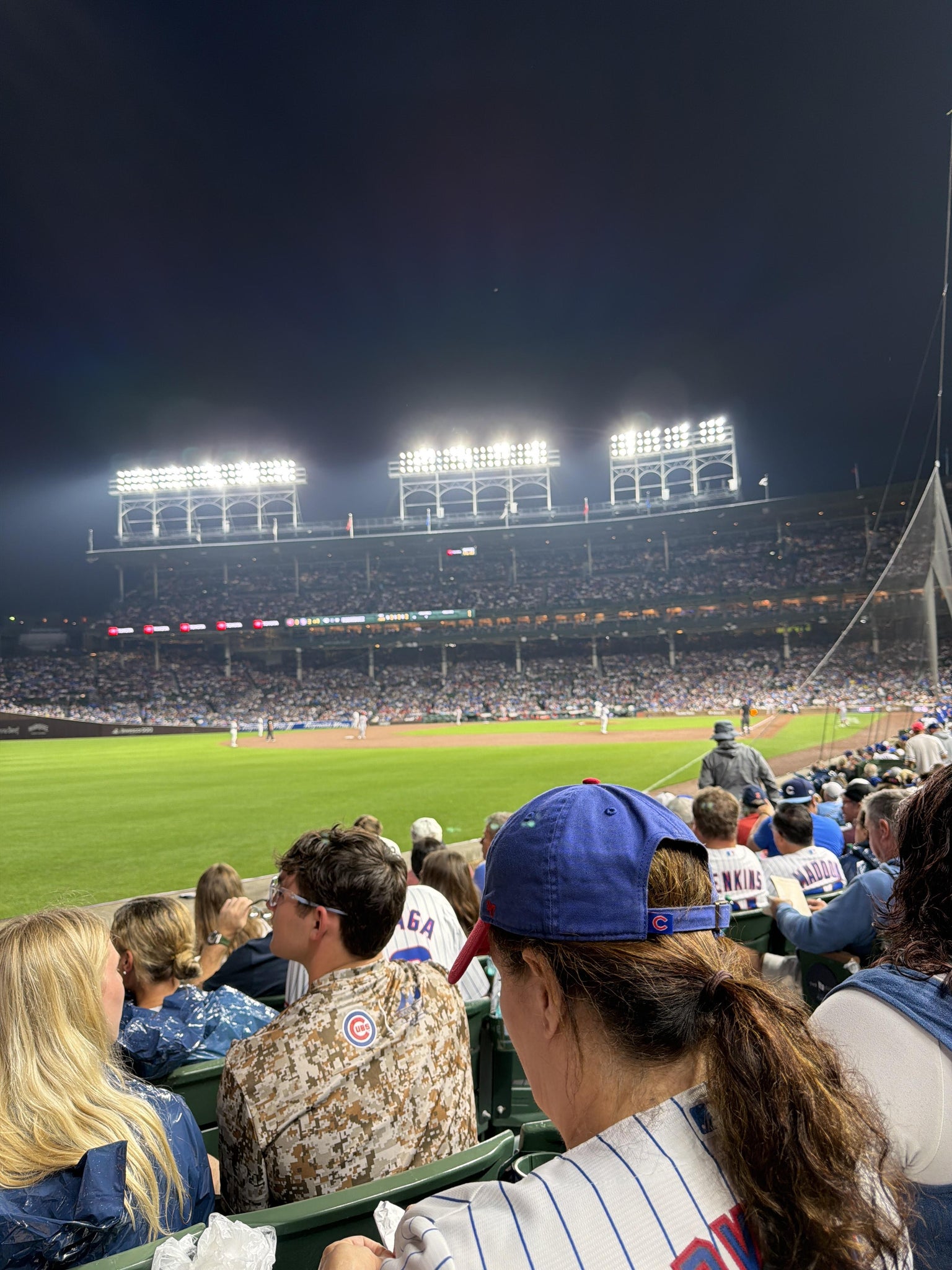 Real Fan View taken from Club Box Outfield 3 at Wrigley Field by Kayla S