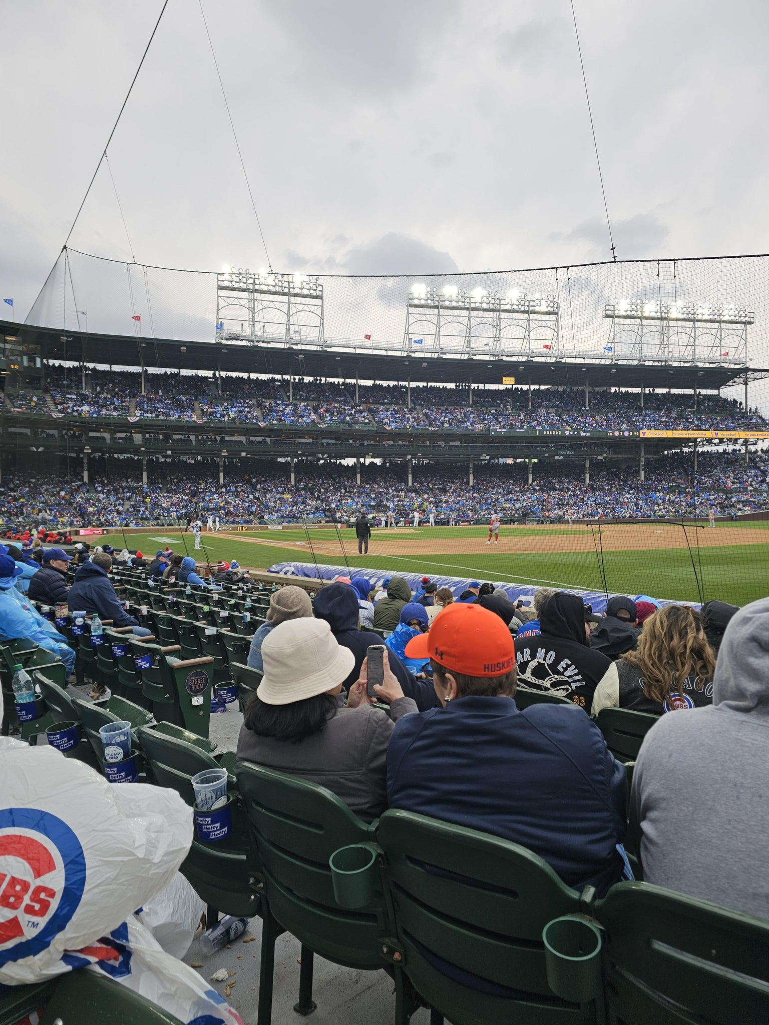 Real Fan View taken from Club Box Outfield 30 at Wrigley Field by Jeff E