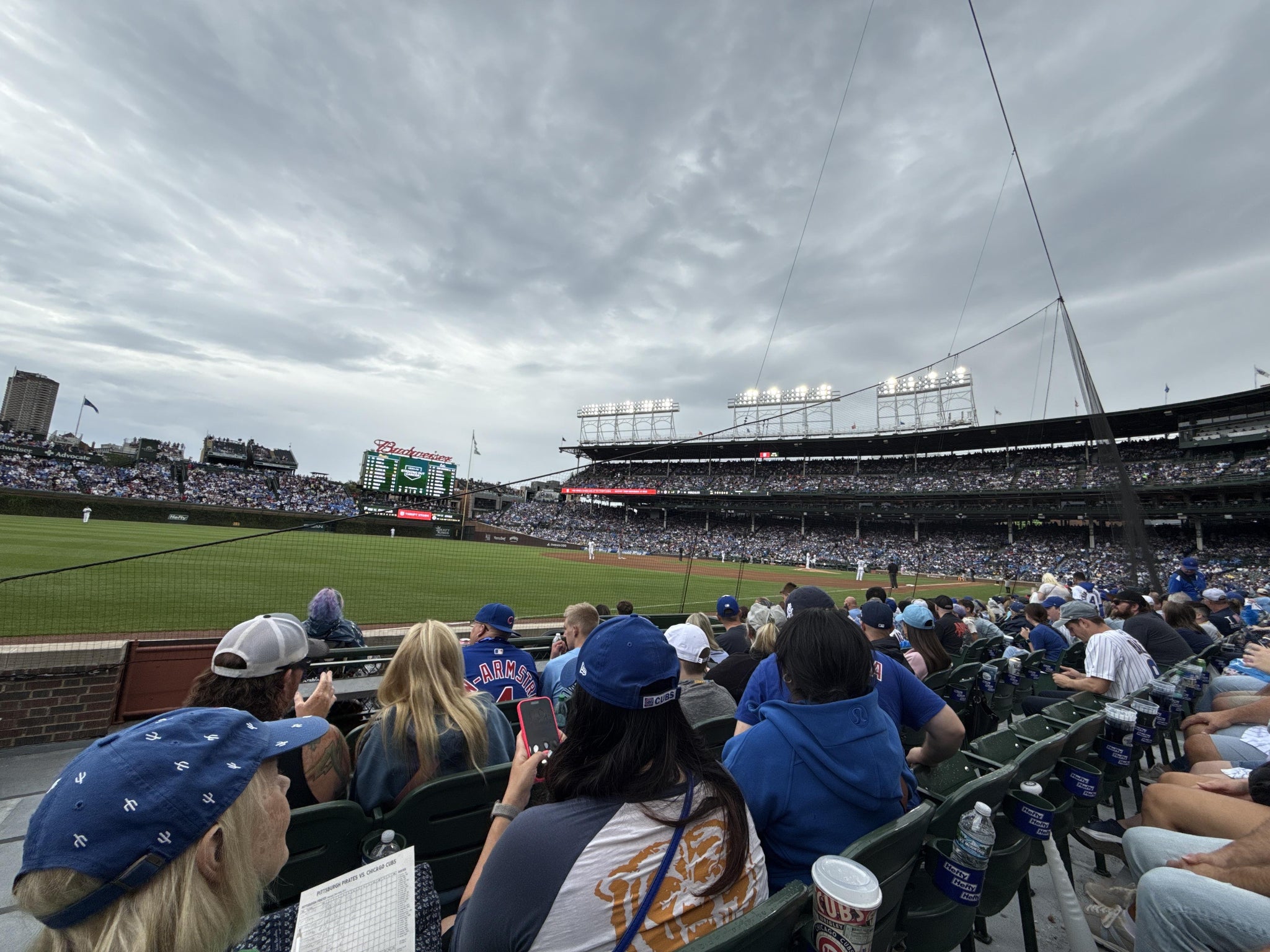 Real Fan View taken from Club Box Outfield 6 at Wrigley Field by Victor A
