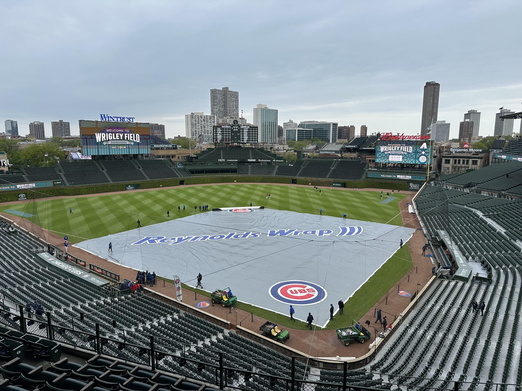 Real Fan View taken from James Hardie Catalina Club 315 Left at Wrigley Field by Ben J