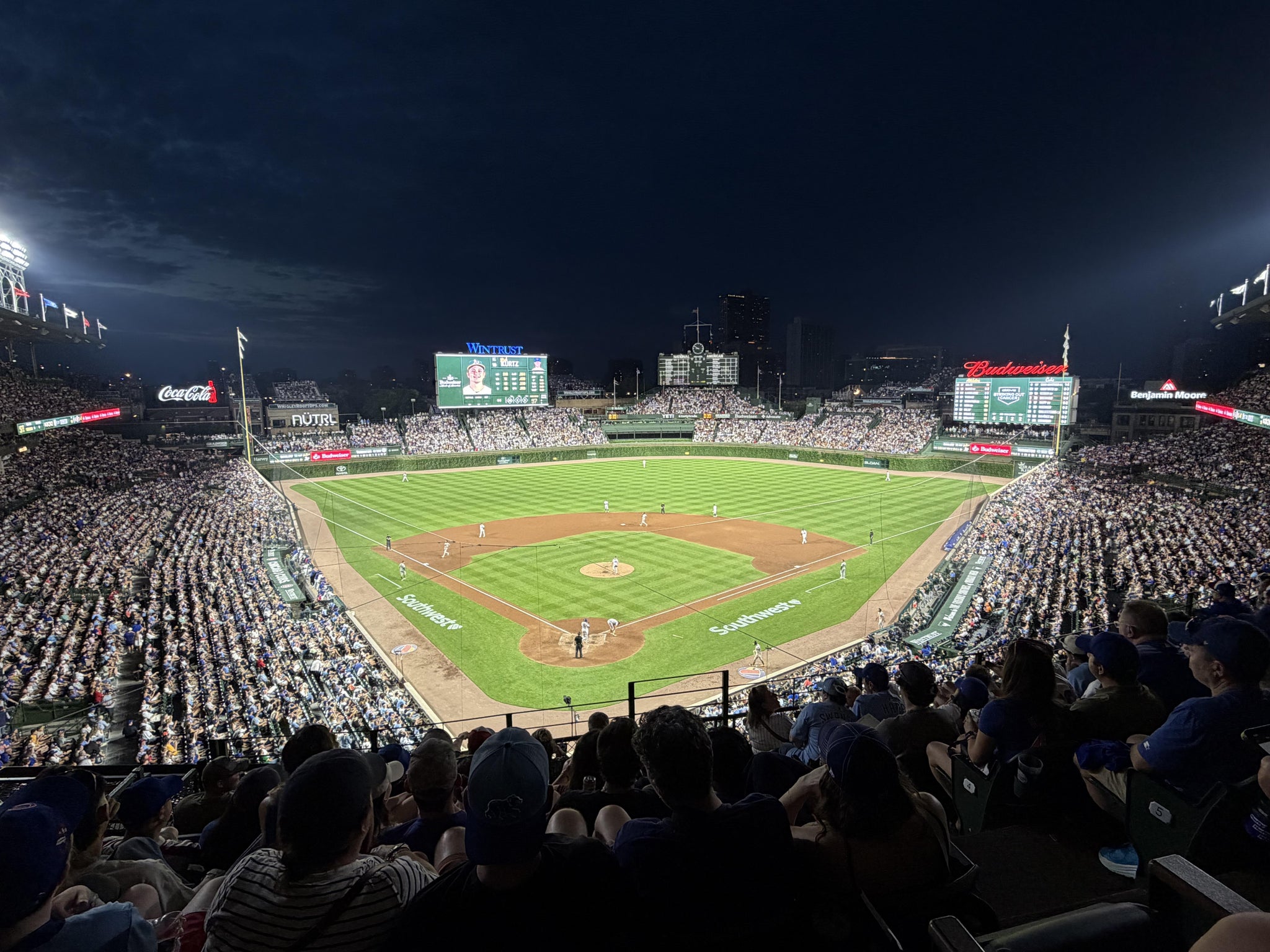 Real Fan View taken from James Hardie Catalina Club 318 Right at Wrigley Field by Amy H