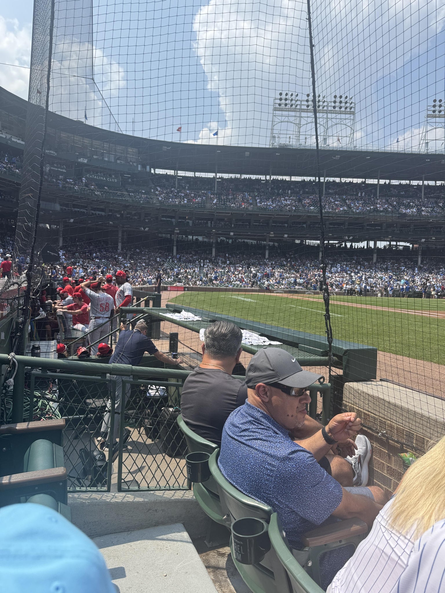 Real Fan View taken from Makers Mark Barrel Room 27 at Wrigley Field by Daniel B