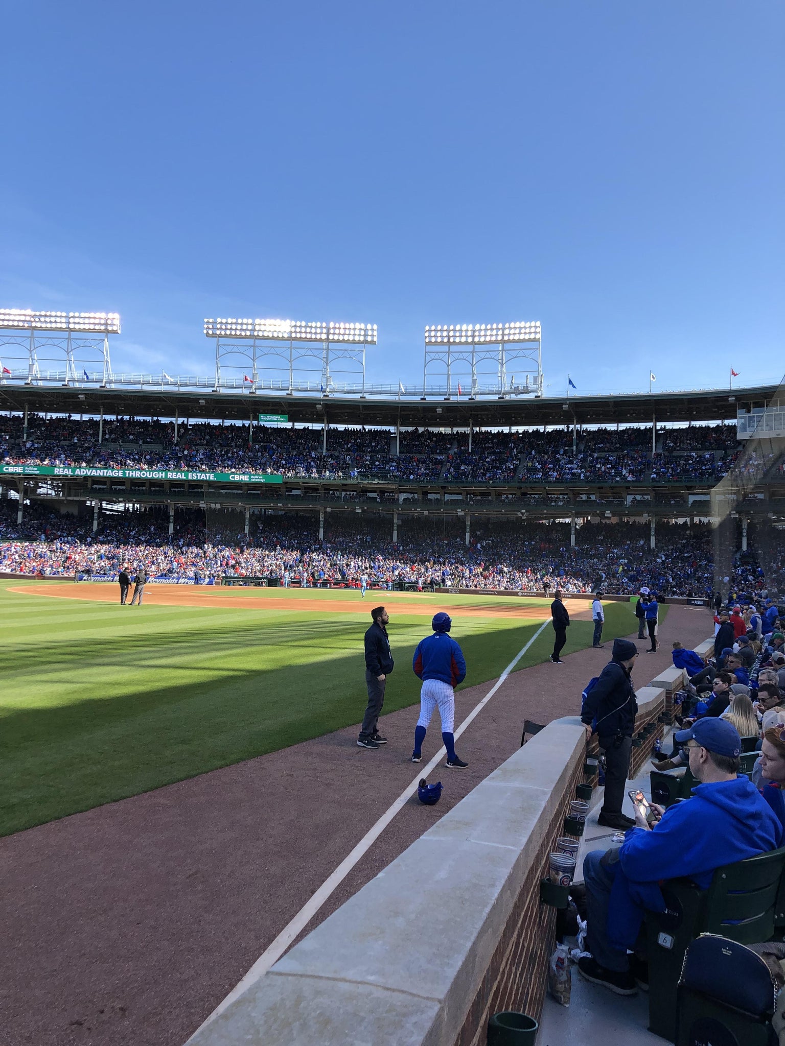 Real Fan View taken from The W Club 4 at Wrigley Field by Dennis C