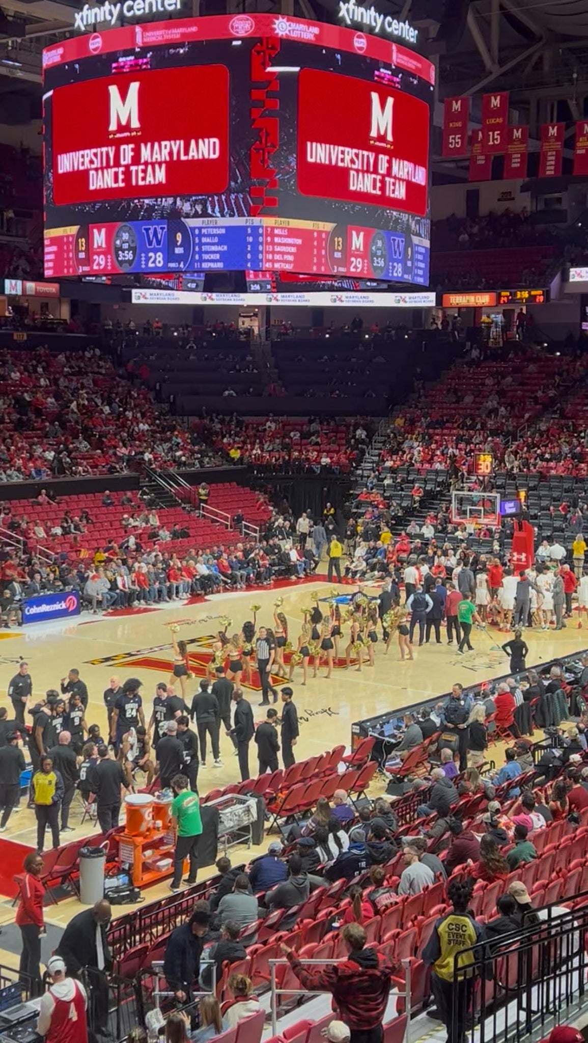 Real Fan View taken from Section 123 at Xfinity Center - MD by Kim G