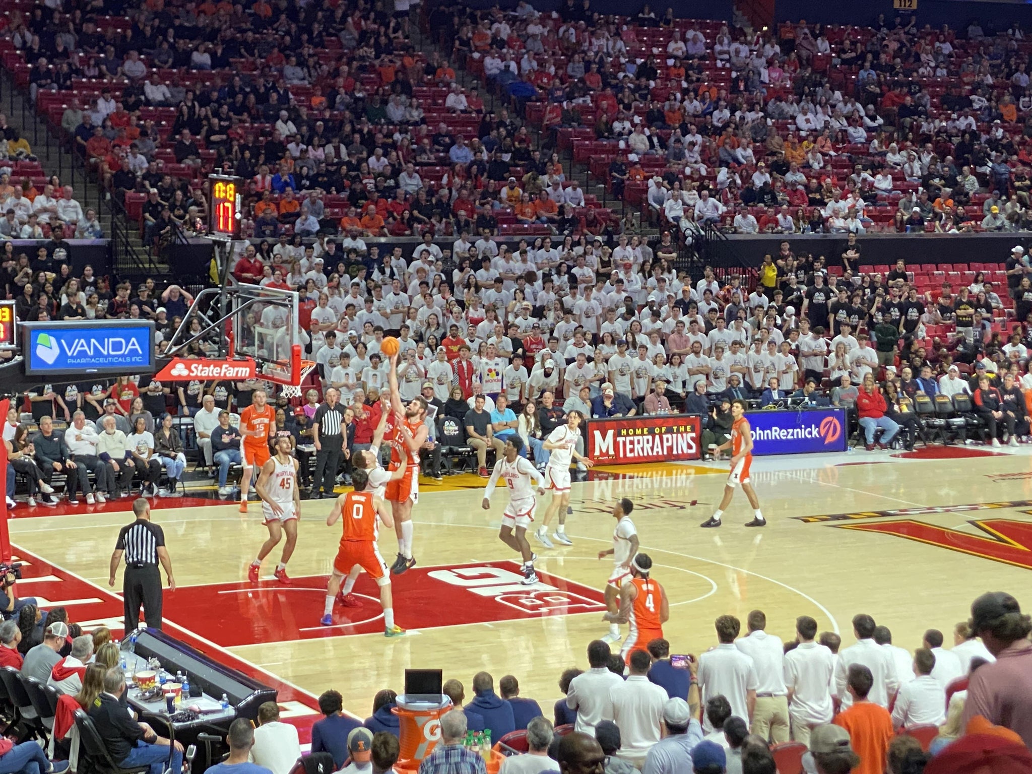 Real Fan View taken from Section 125 at Xfinity Center - MD by John M