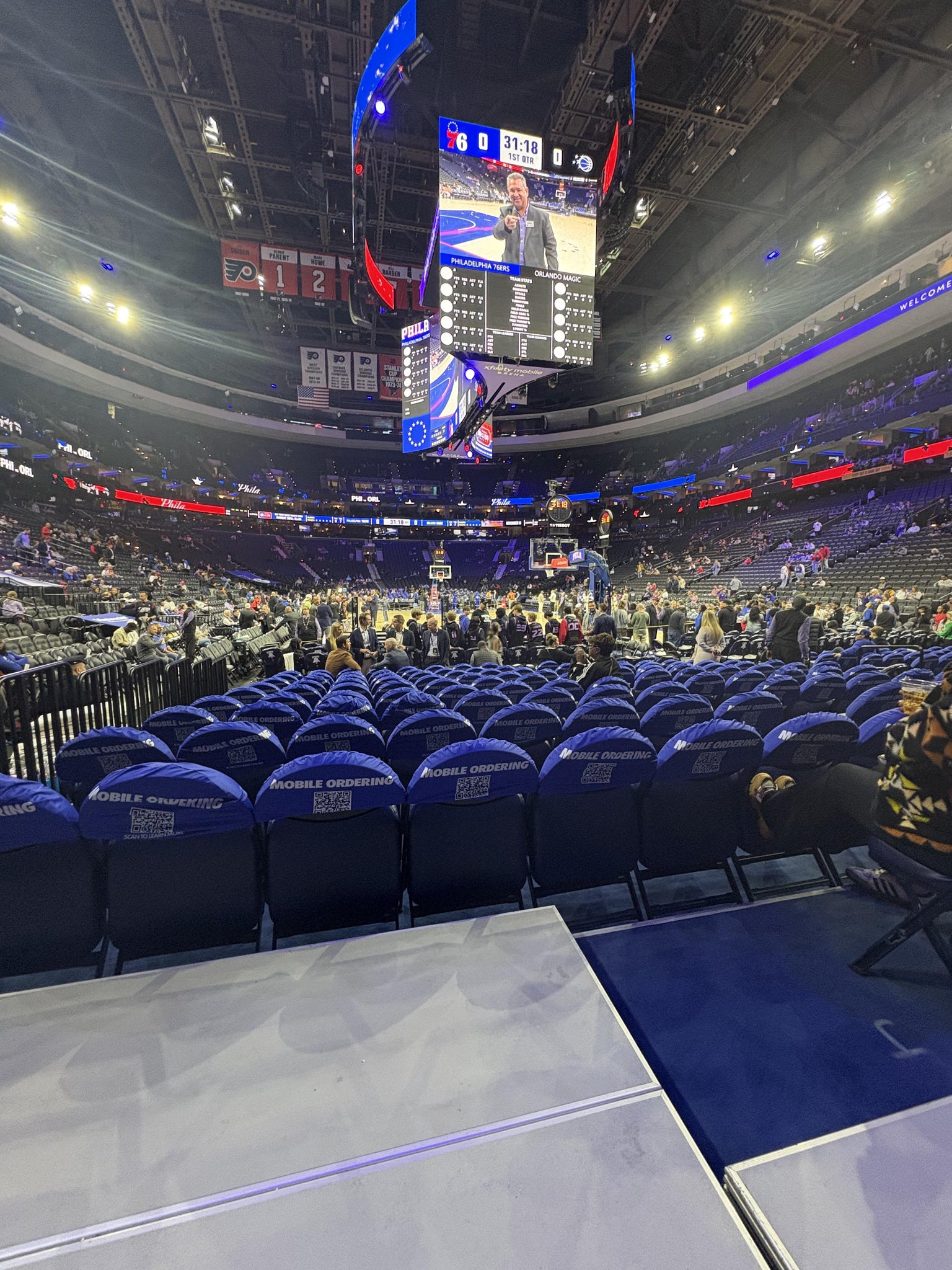 Real Fan View taken from Section 106 at Xfinity Mobile Arena by Zachary C