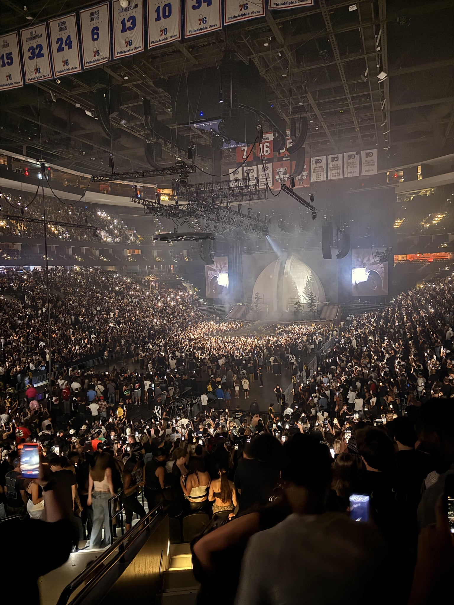Real Fan View taken from Section 109 at Xfinity Mobile Arena by Anonymous User