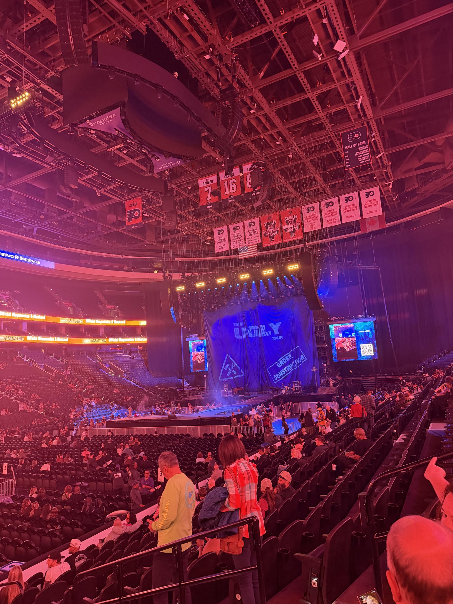 Real Fan View taken from Section 110 at Xfinity Mobile Arena by Anonymous User
