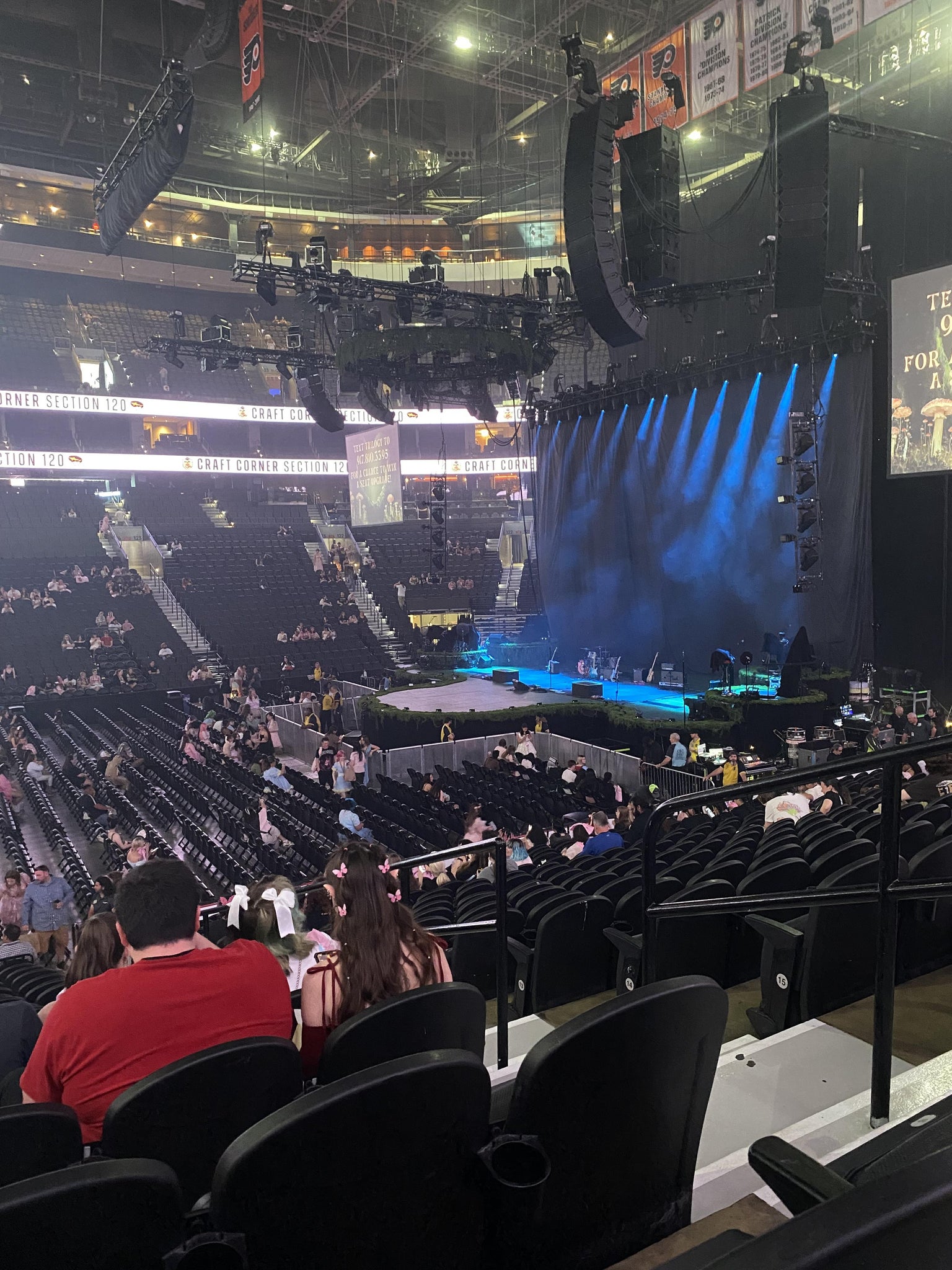 Real Fan View taken from Section 113 at Xfinity Mobile Arena by Heidi M