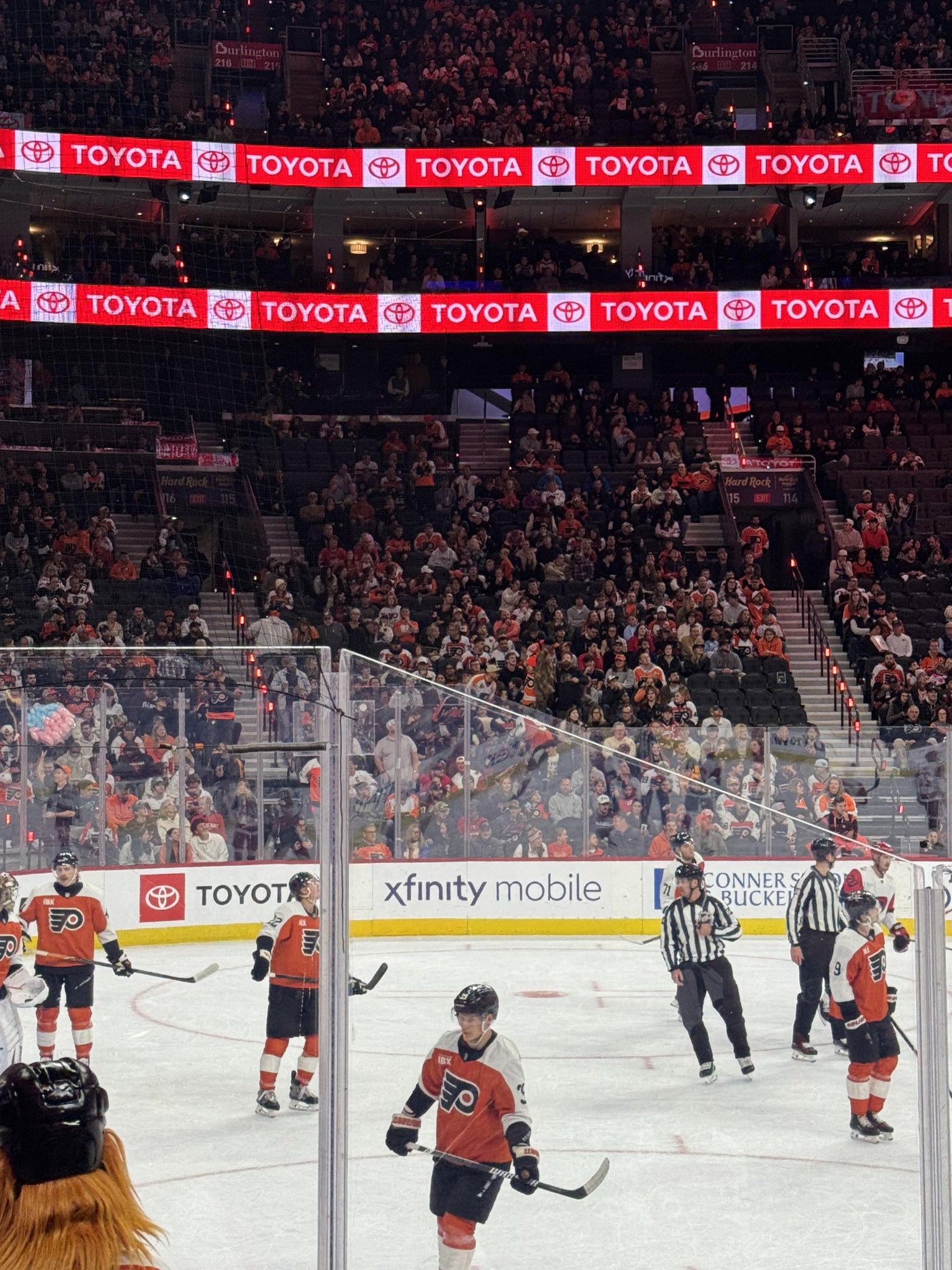 Real Fan View taken from Section 123 at Xfinity Mobile Arena by Julia P