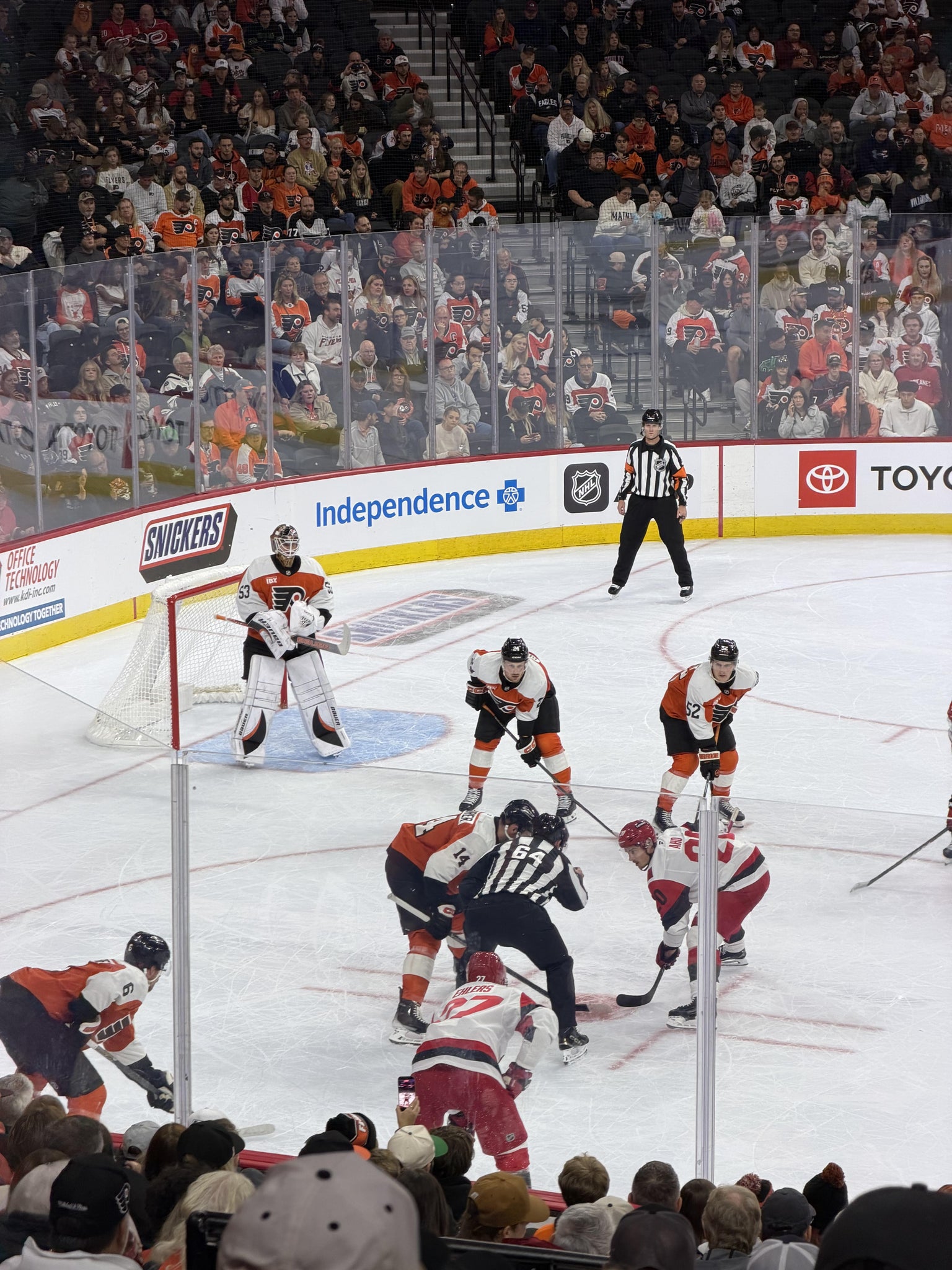Real Fan View taken from Section 124 at Xfinity Mobile Arena by Karim M