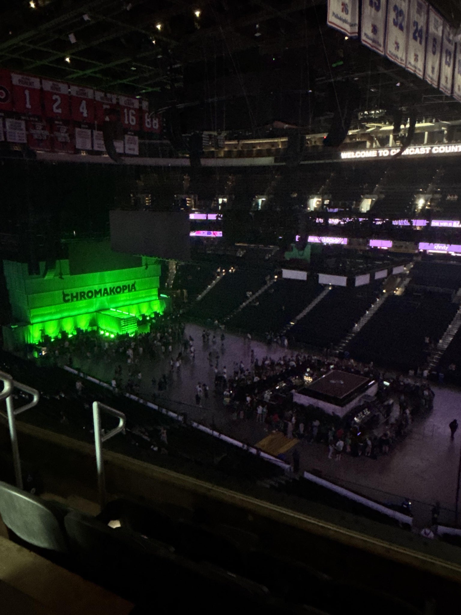 Real Fan View taken from Section 204 at Xfinity Mobile Arena by Maria A