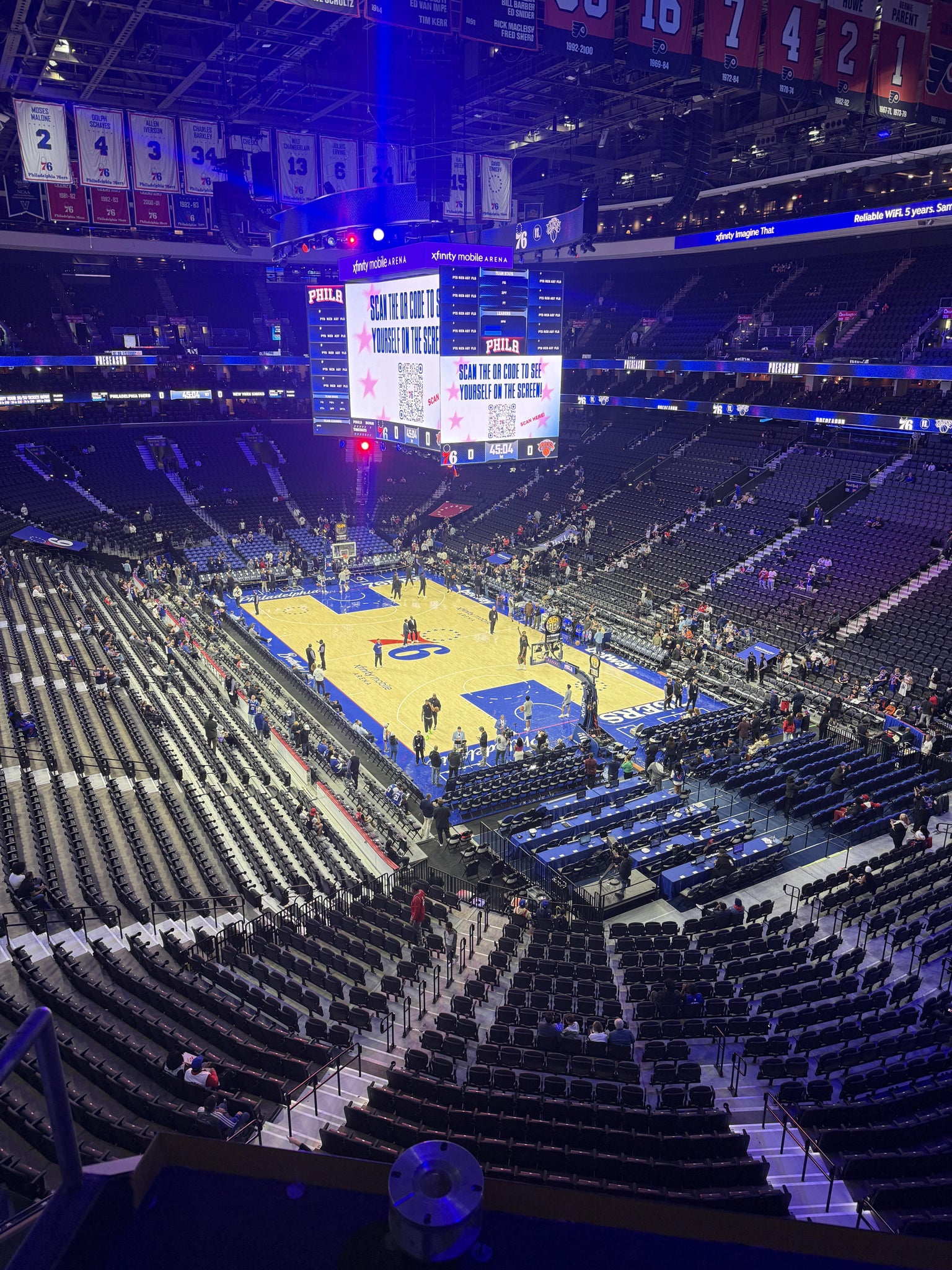Real Fan View taken from Section 217 A at Xfinity Mobile Arena by Jamison  W