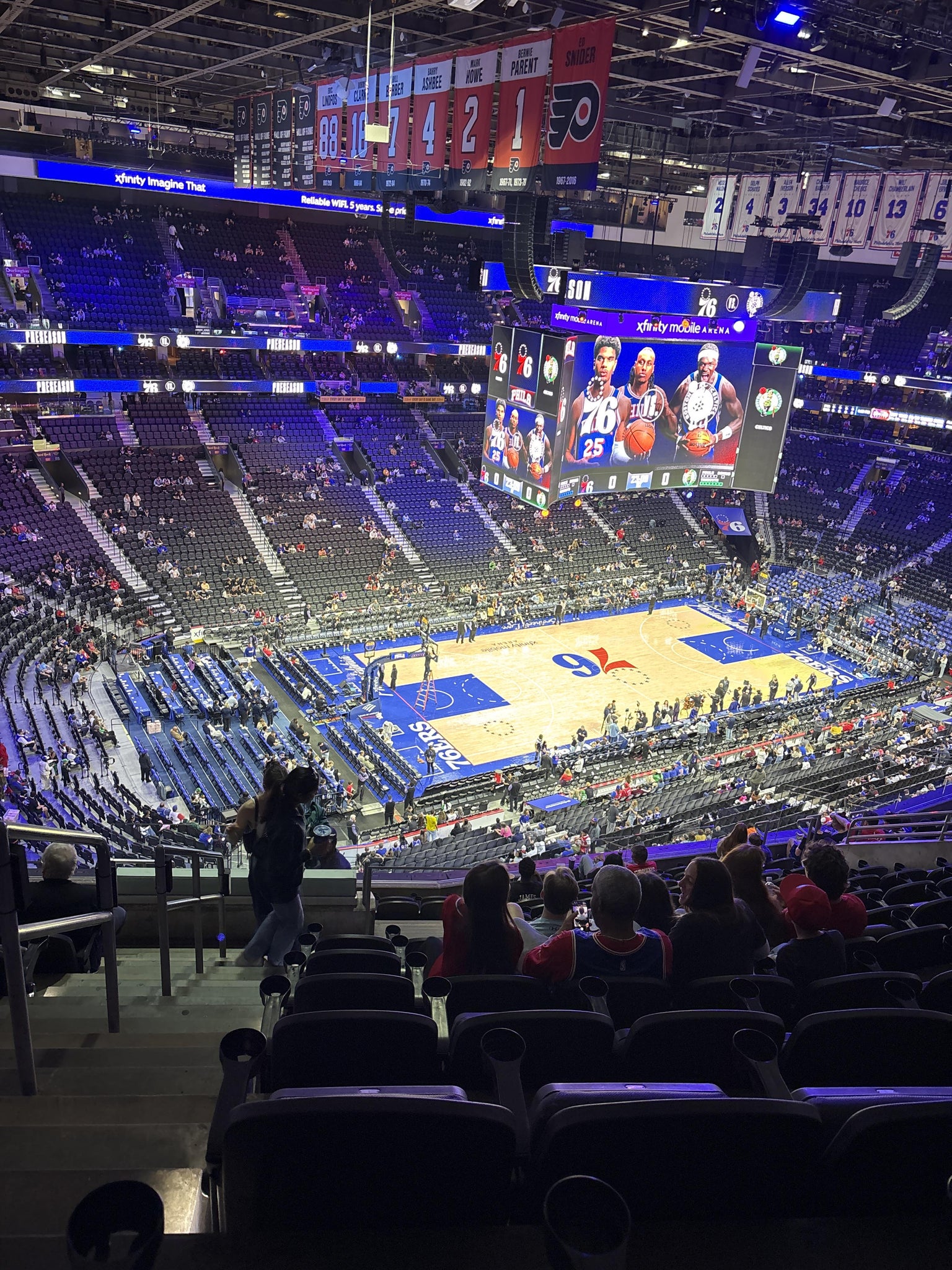Real Fan View taken from Section 222 A at Xfinity Mobile Arena by Chih C