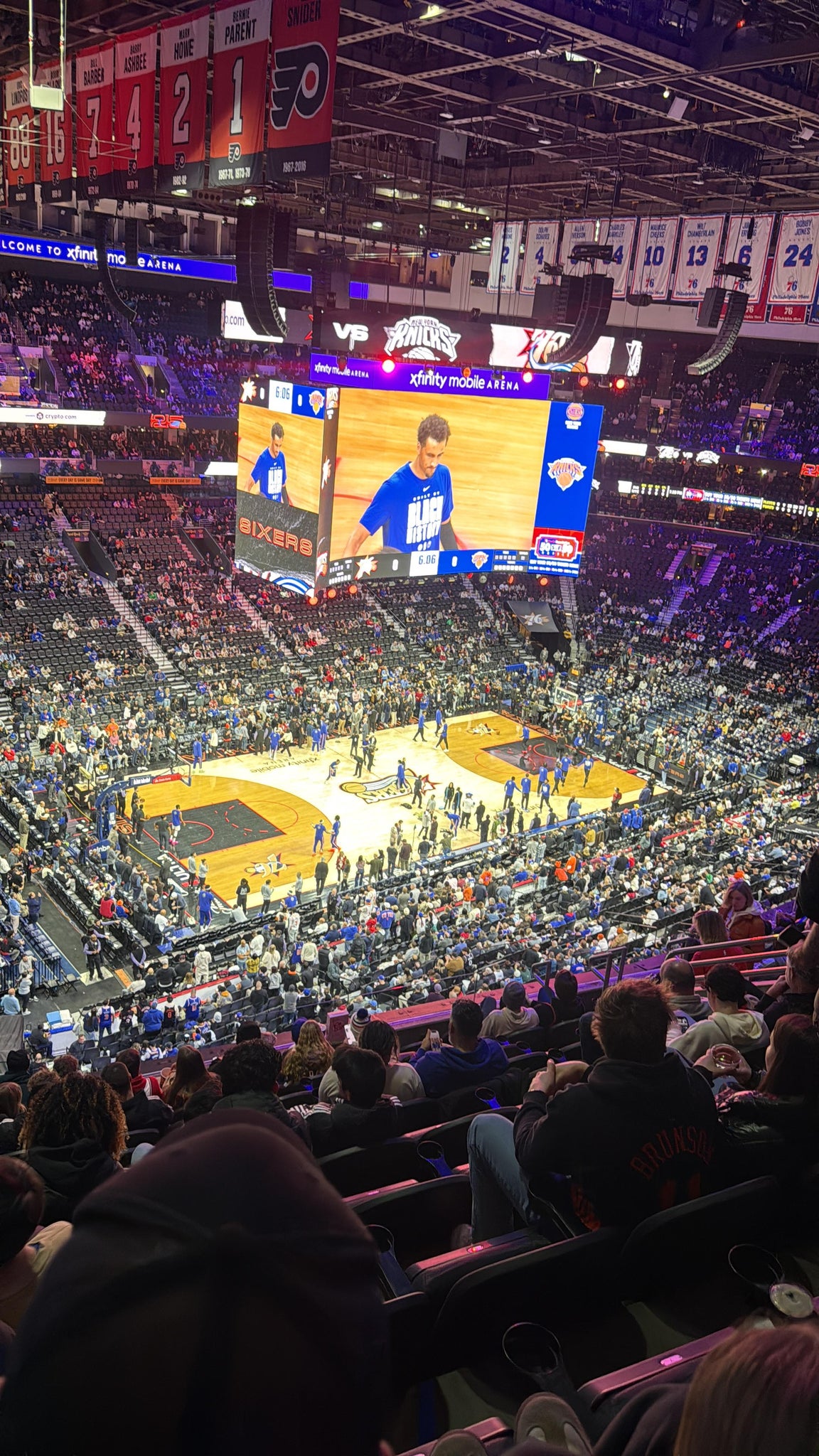Real Fan View taken from Section 222 at Xfinity Mobile Arena by Yulian R