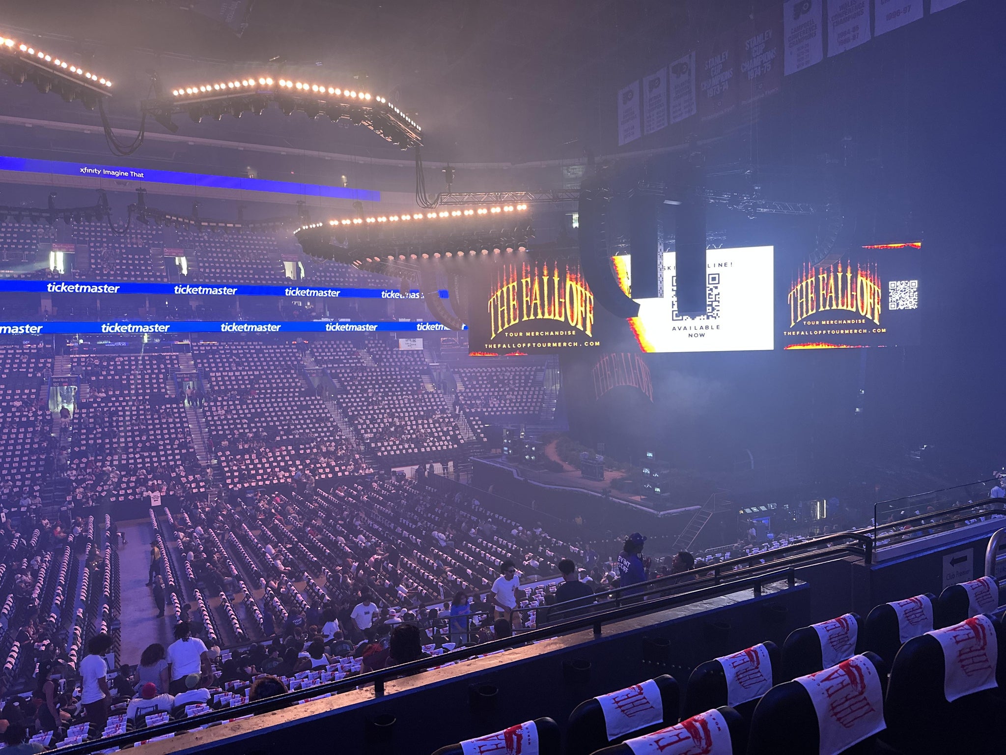 Real Fan View taken from Club Box 13 at Xfinity Mobile Arena by Roberto R