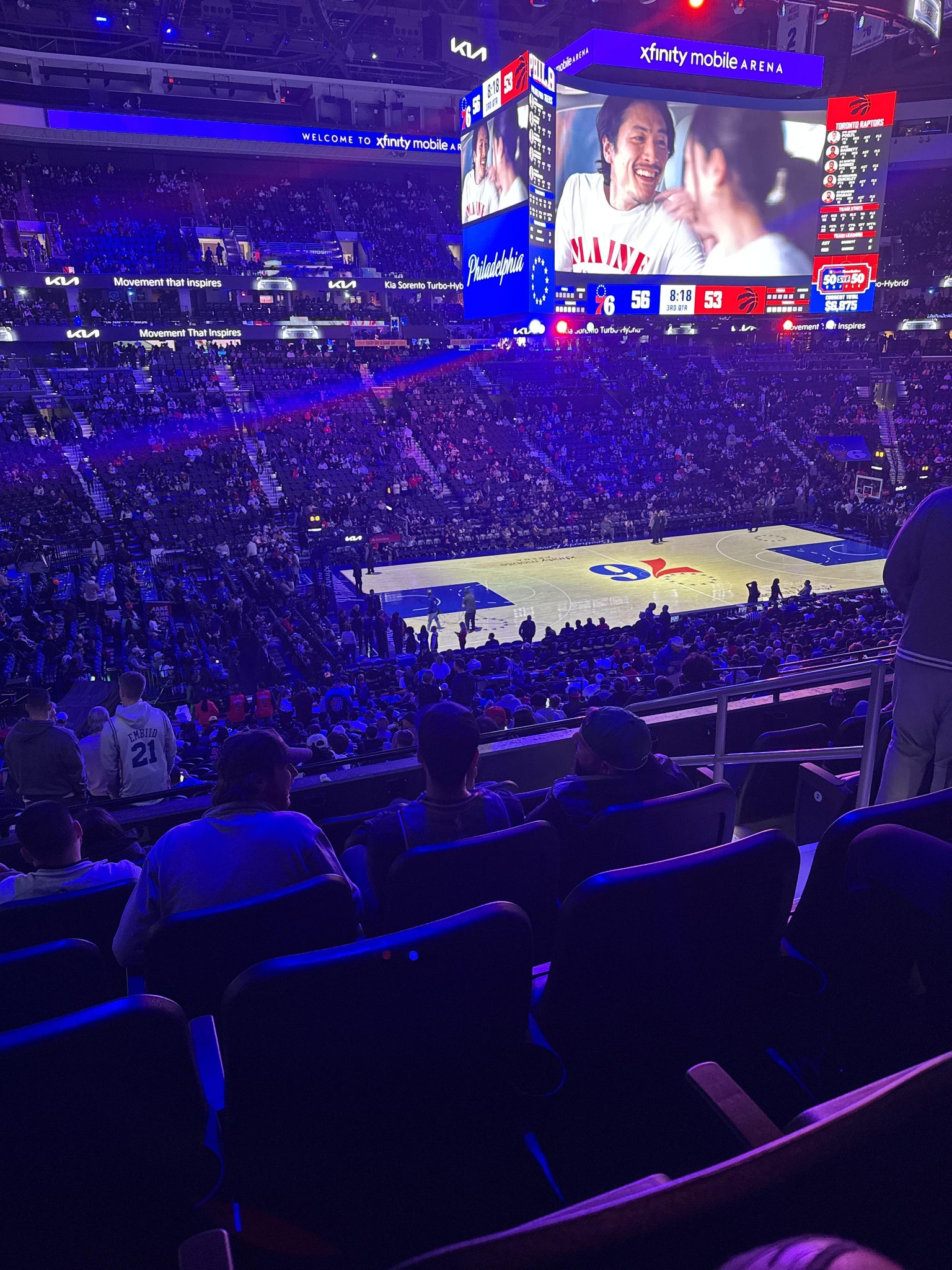 Real Fan View taken from Club Box 23 at Xfinity Mobile Arena by Anonymous User