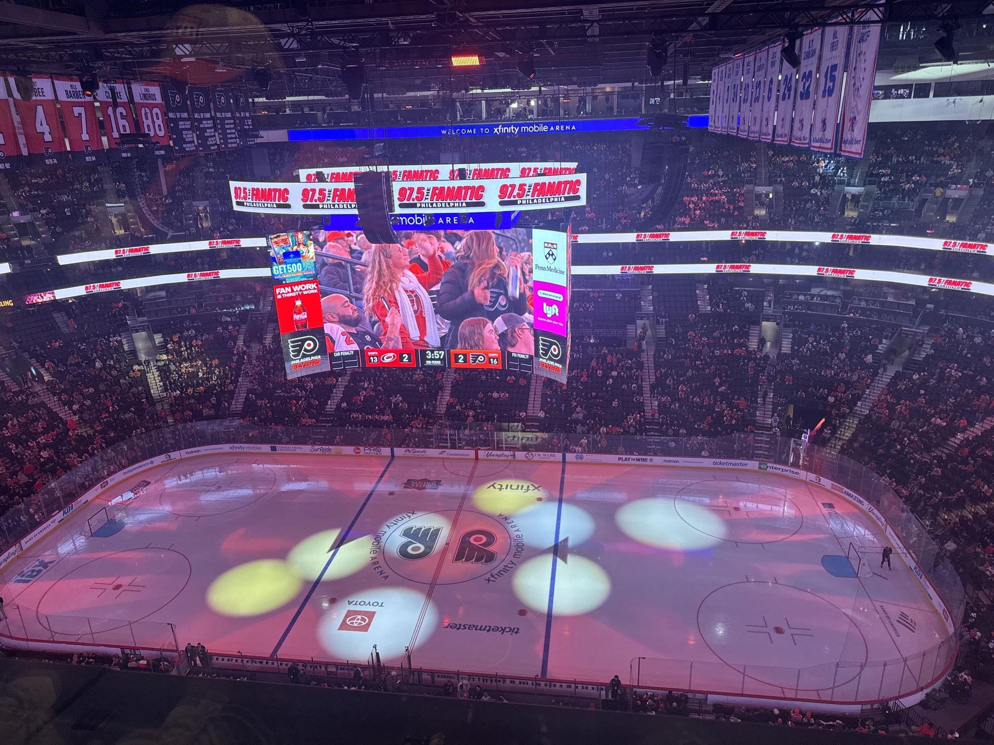 Real Fan View taken from Revolutionary ROW at Xfinity Mobile Arena by Rachel M